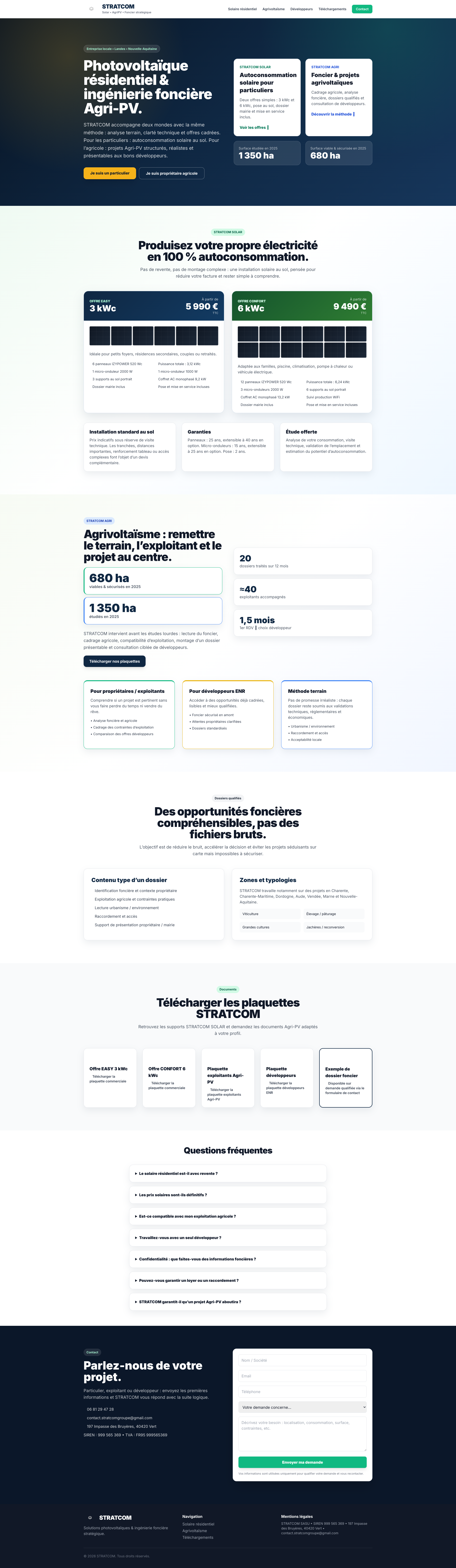 Aperçu du site