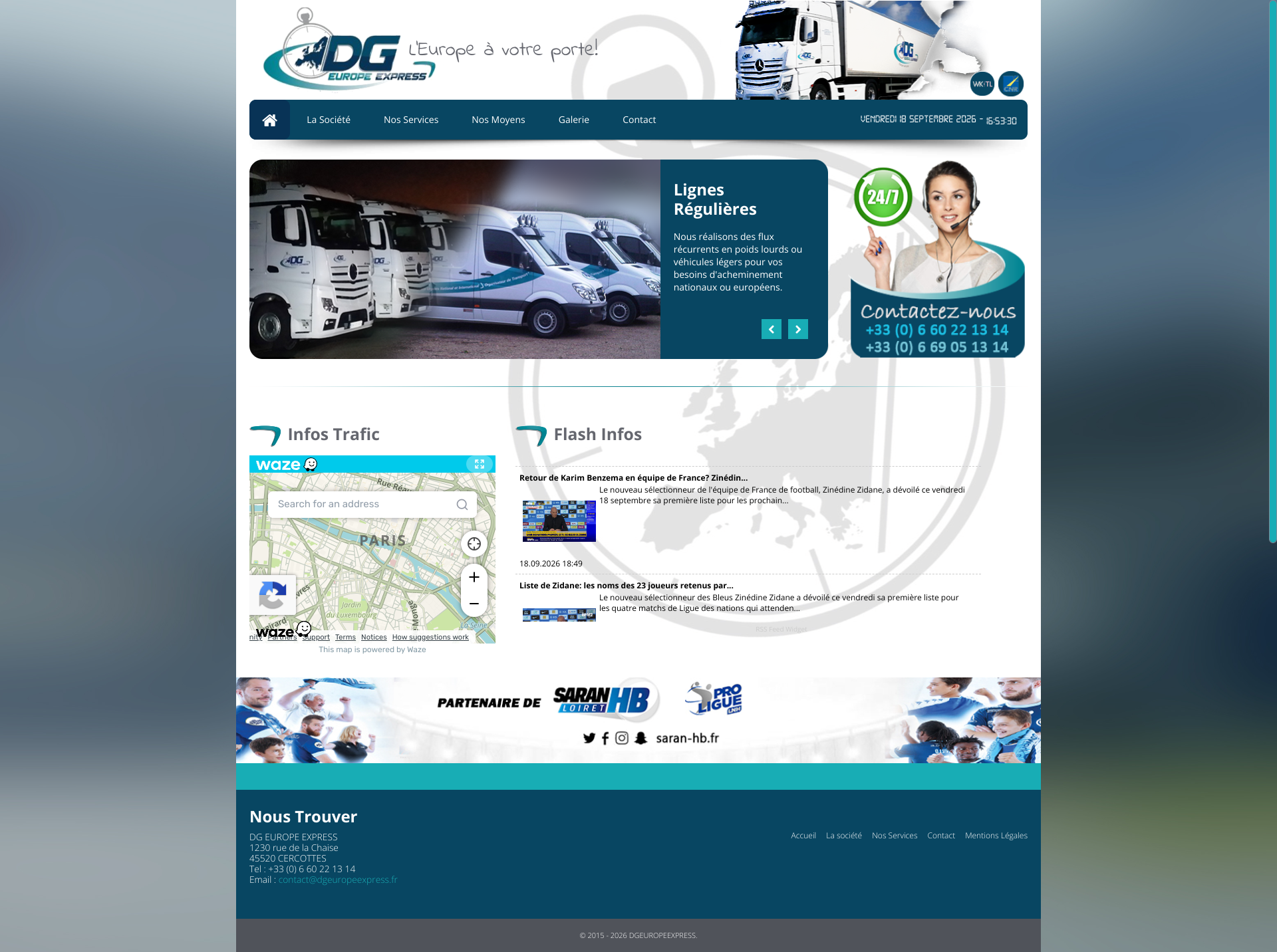 Aperçu du site