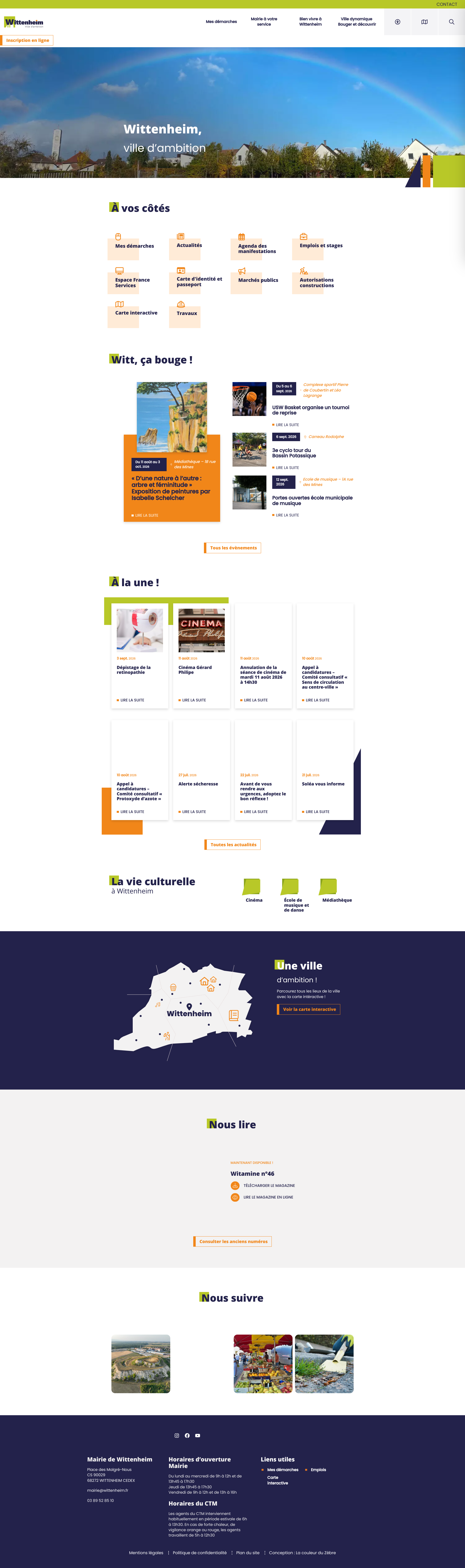 Aperçu du site
