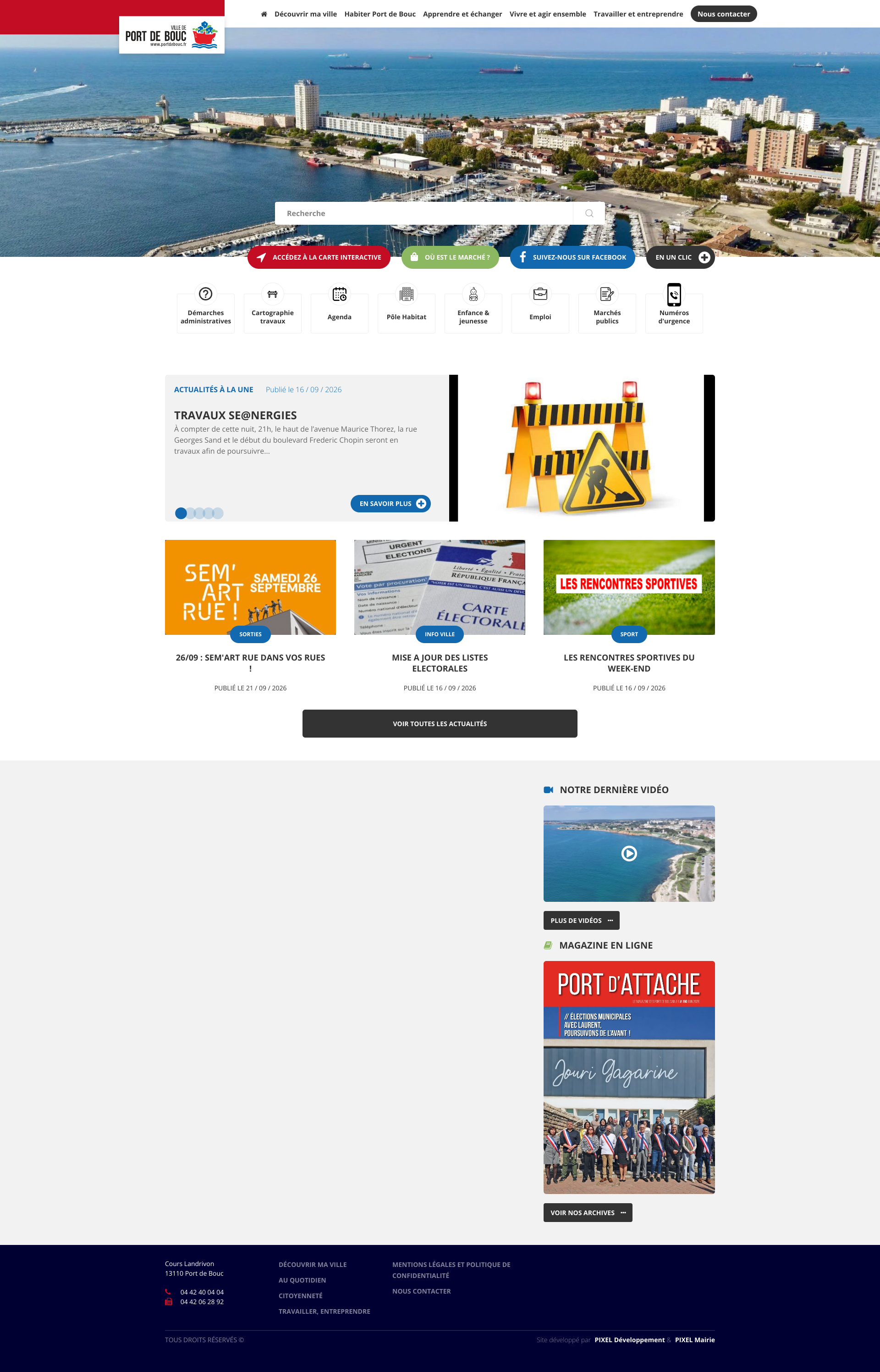 Aperçu du site