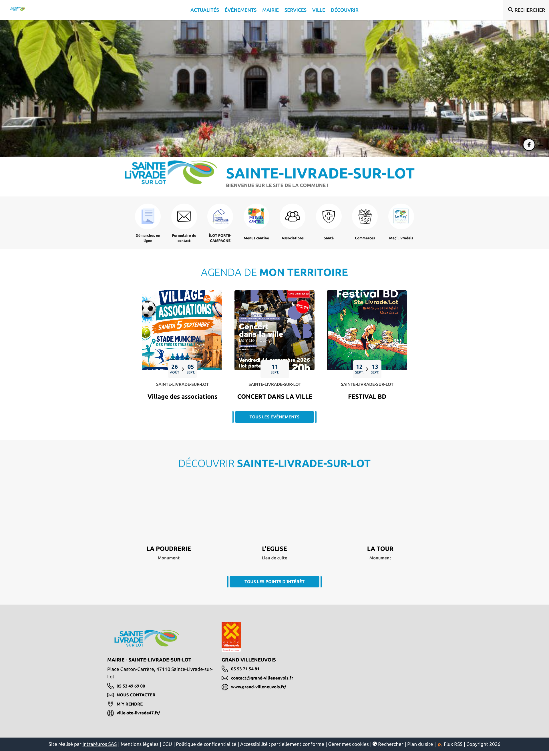 Aperçu du site