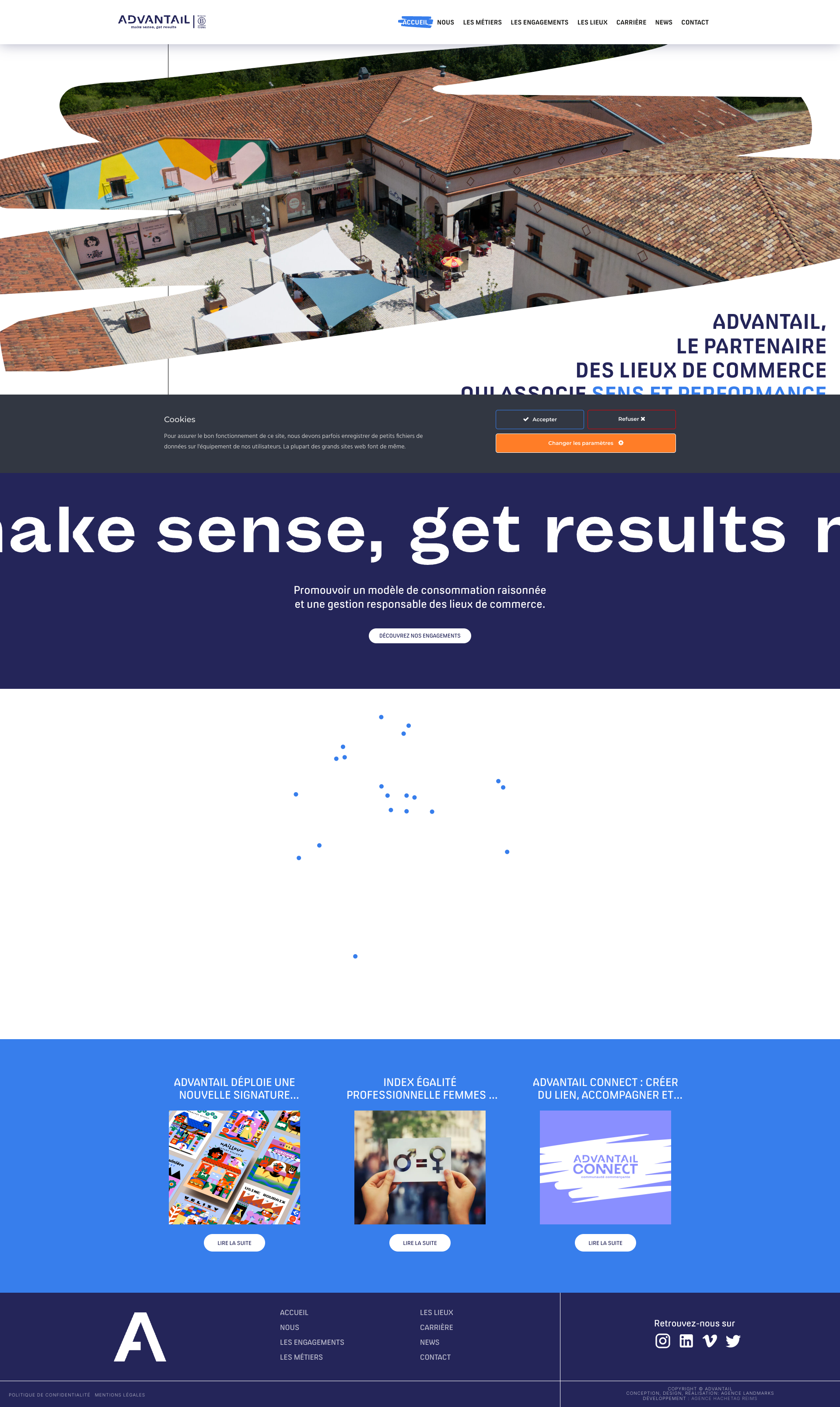 Aperçu du site