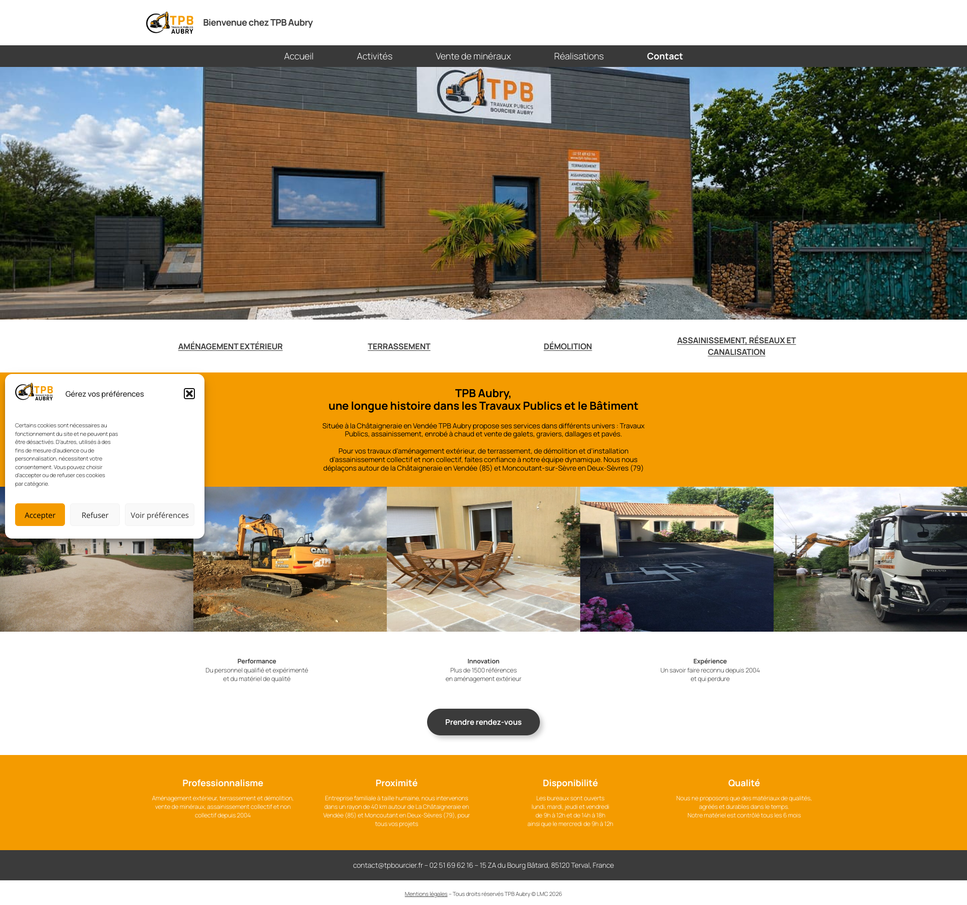 Aperçu du site