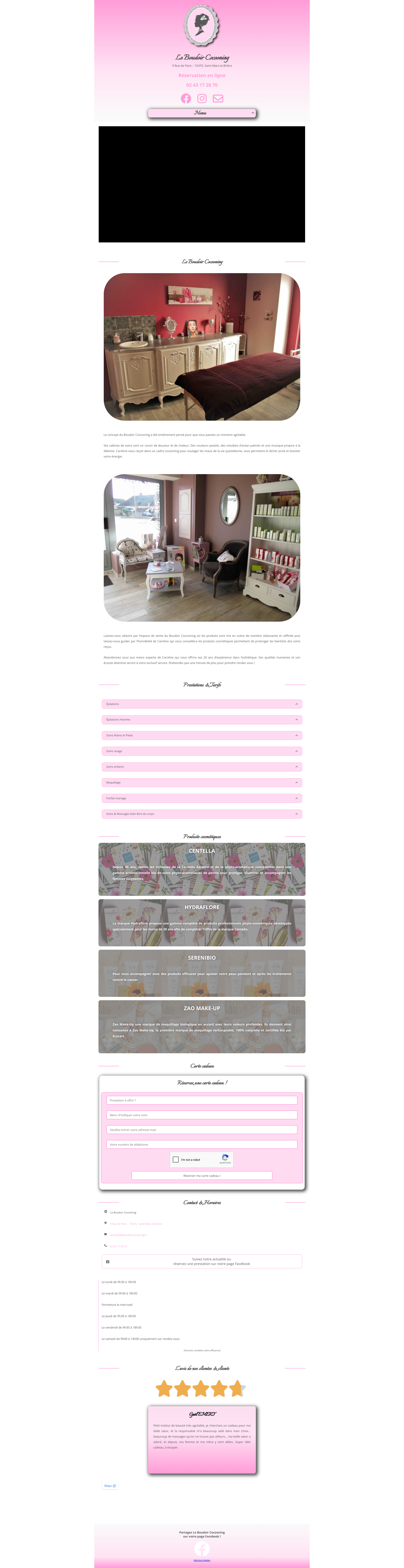 Aperçu du site