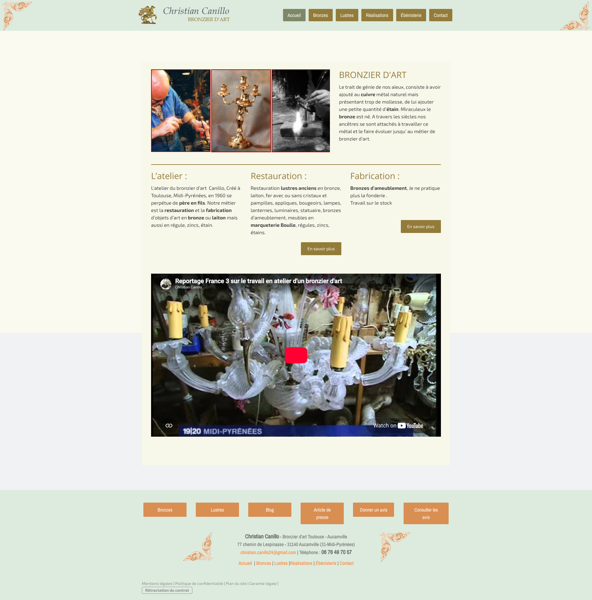 Aperçu du site