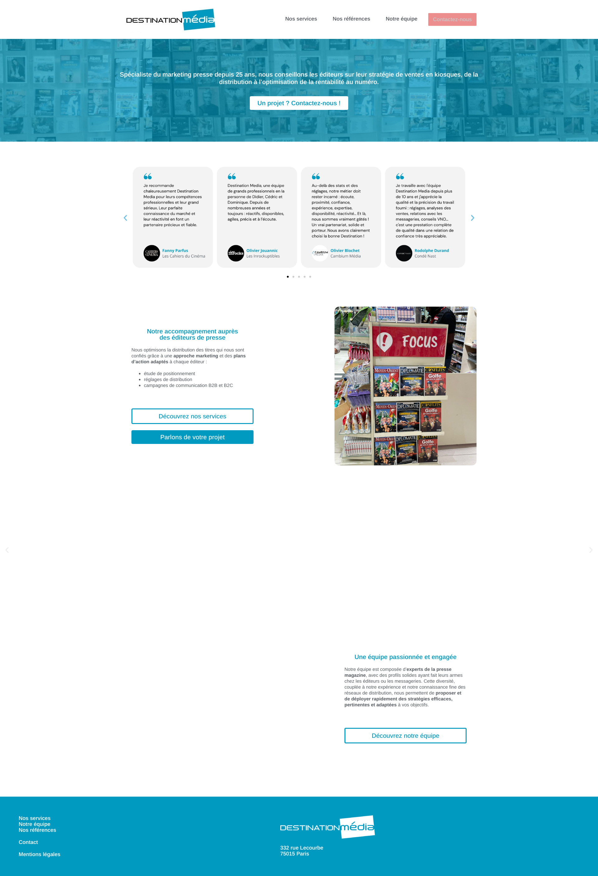 Aperçu du site