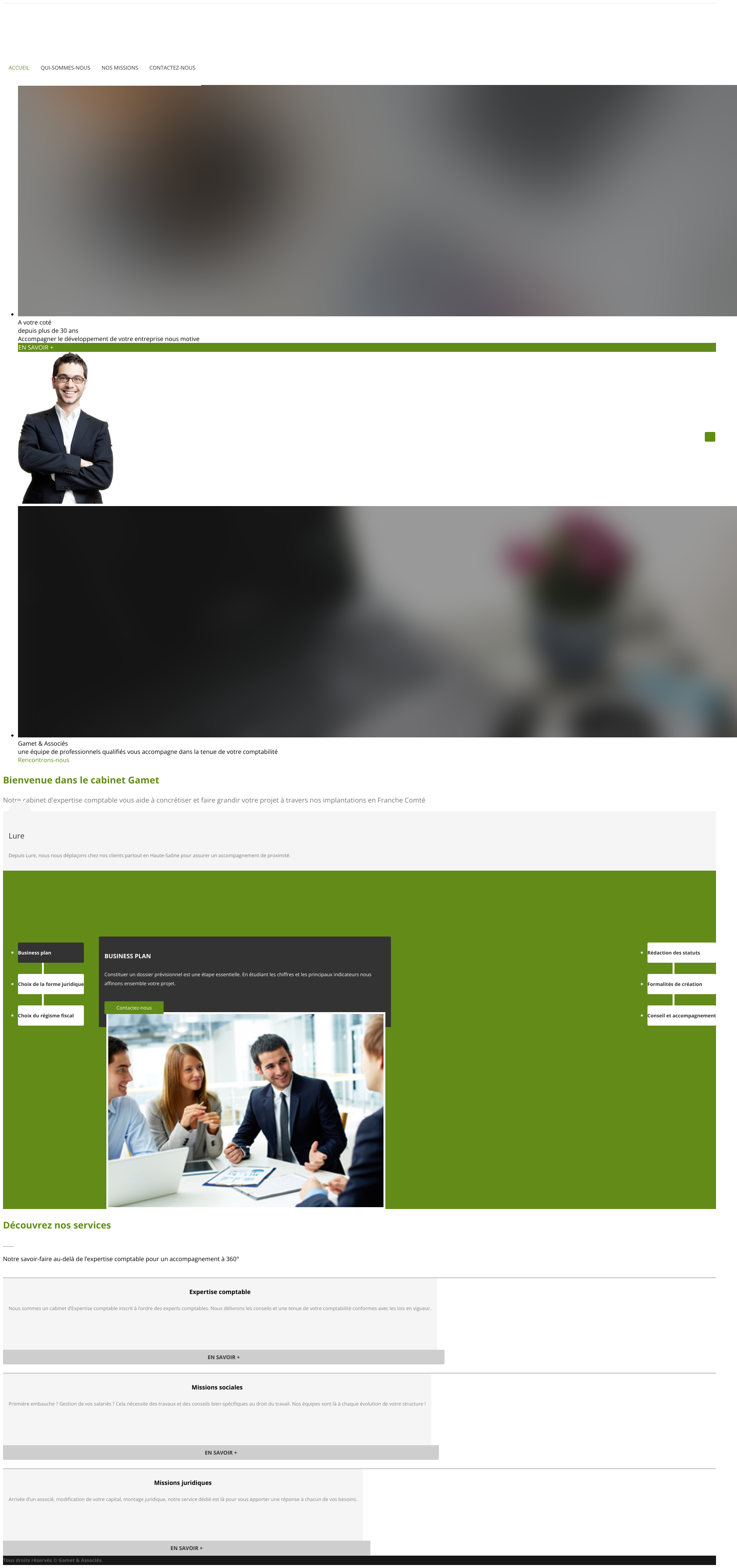 Aperçu du site