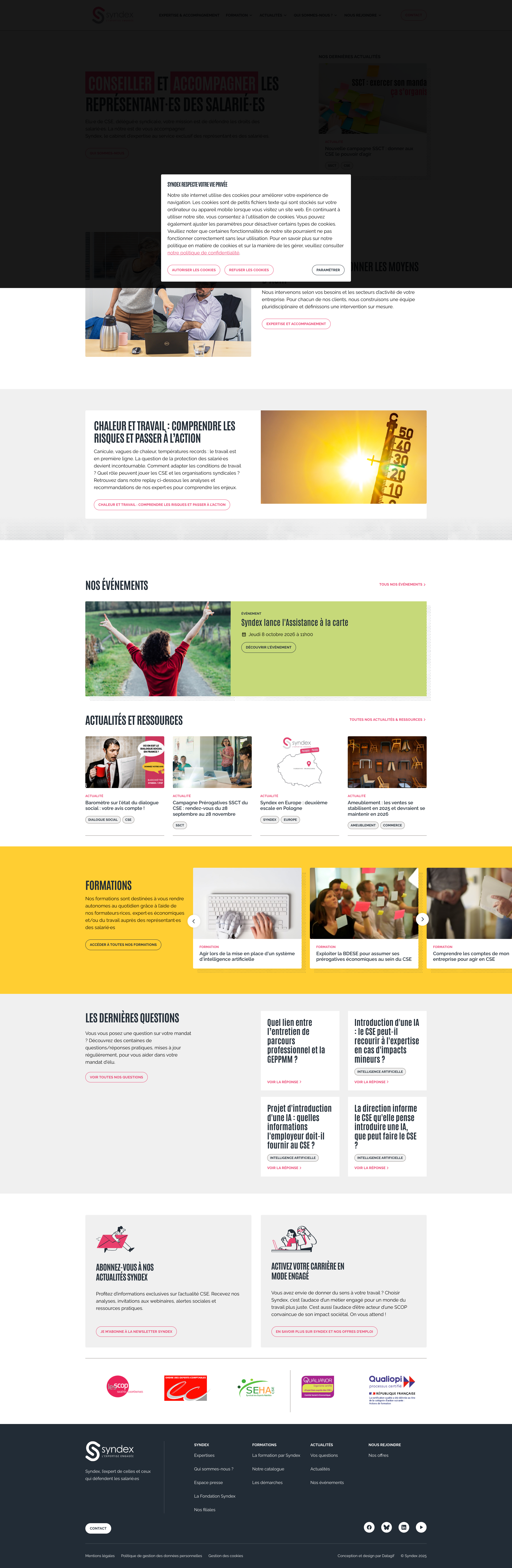 Aperçu du site