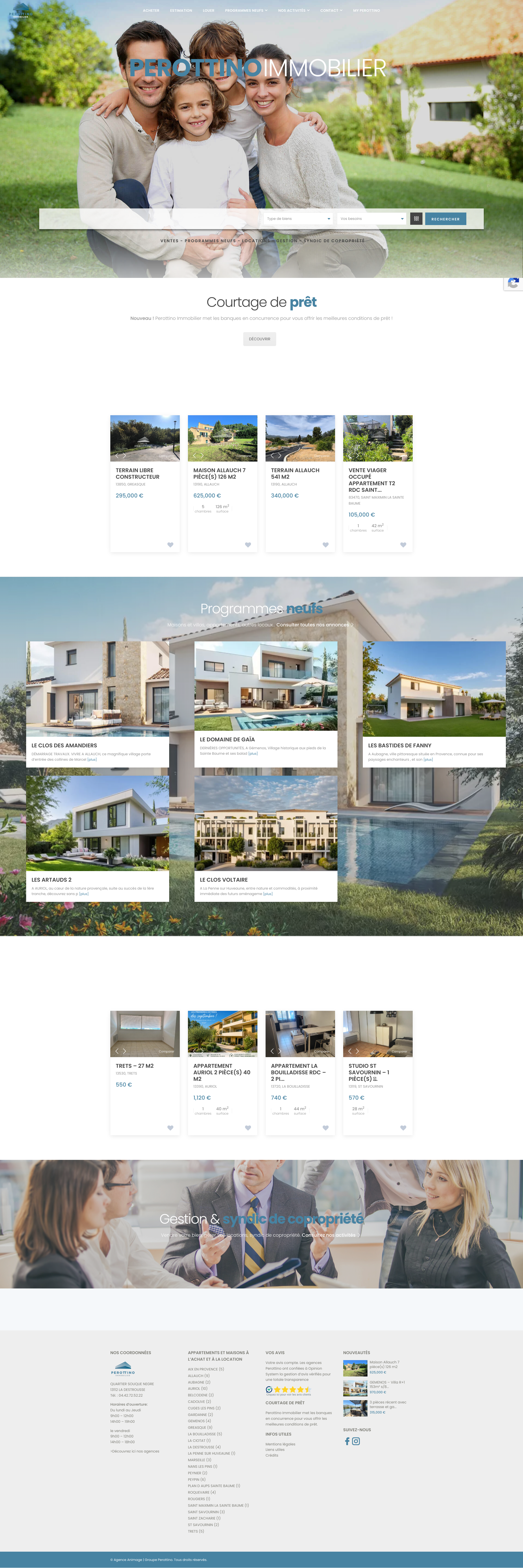 Aperçu du site