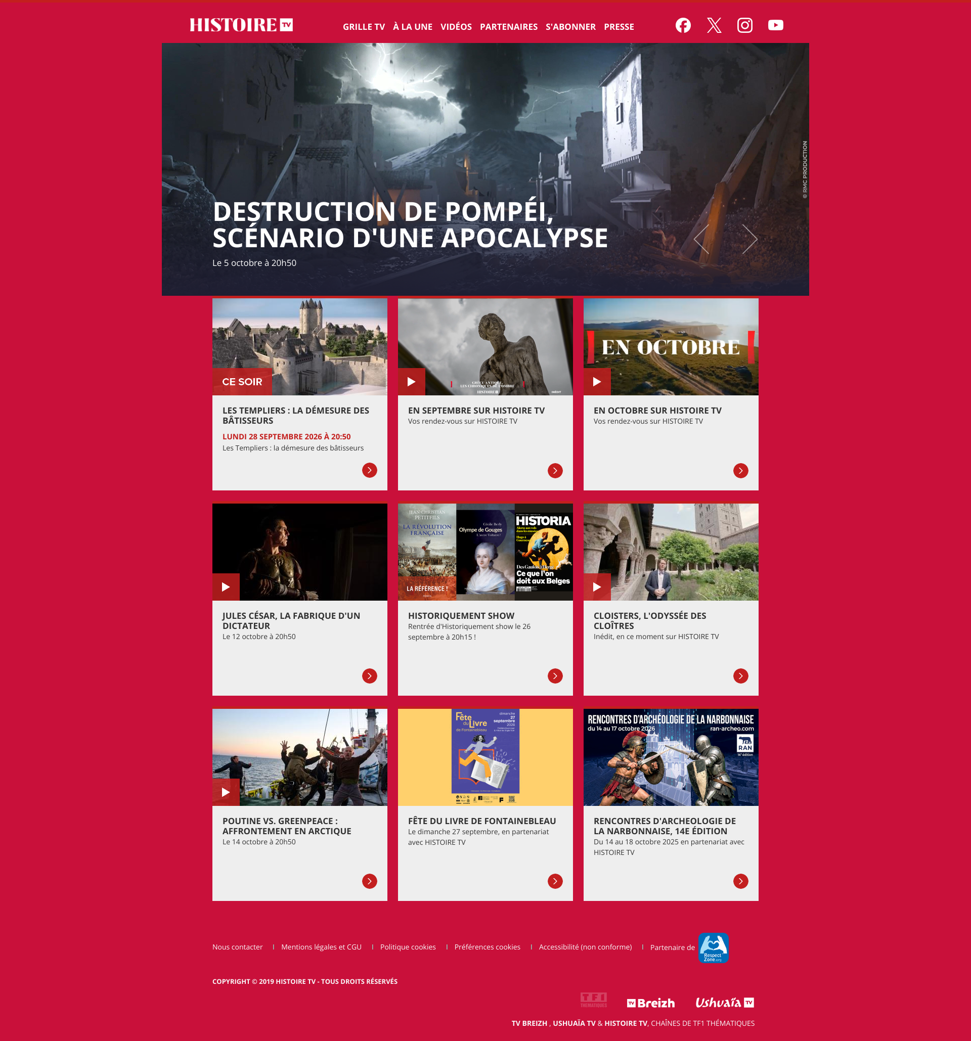 Aperçu du site