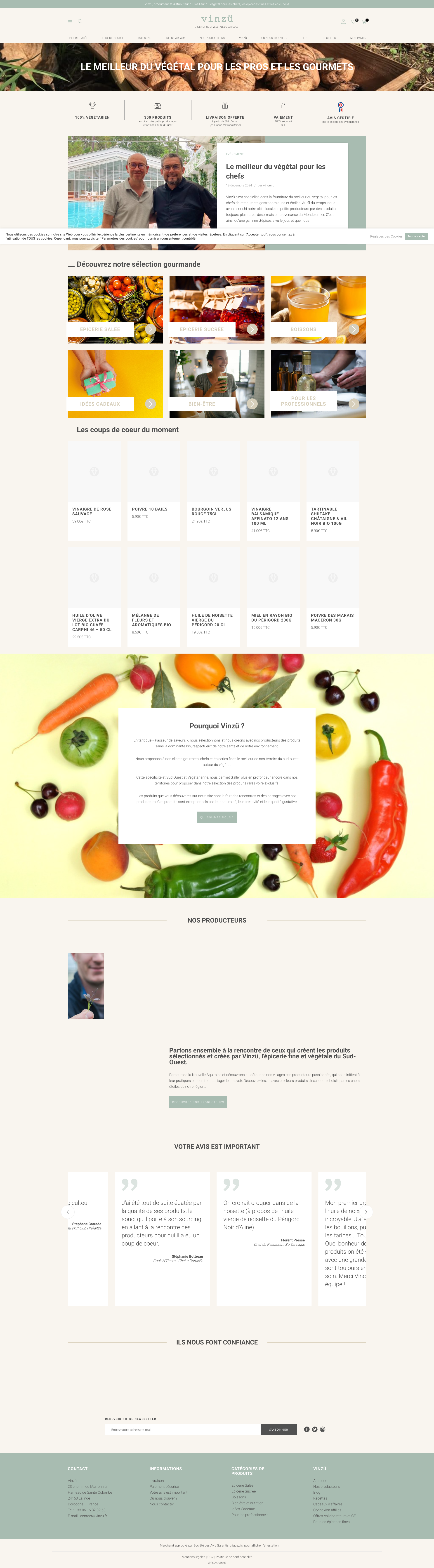 Aperçu du site