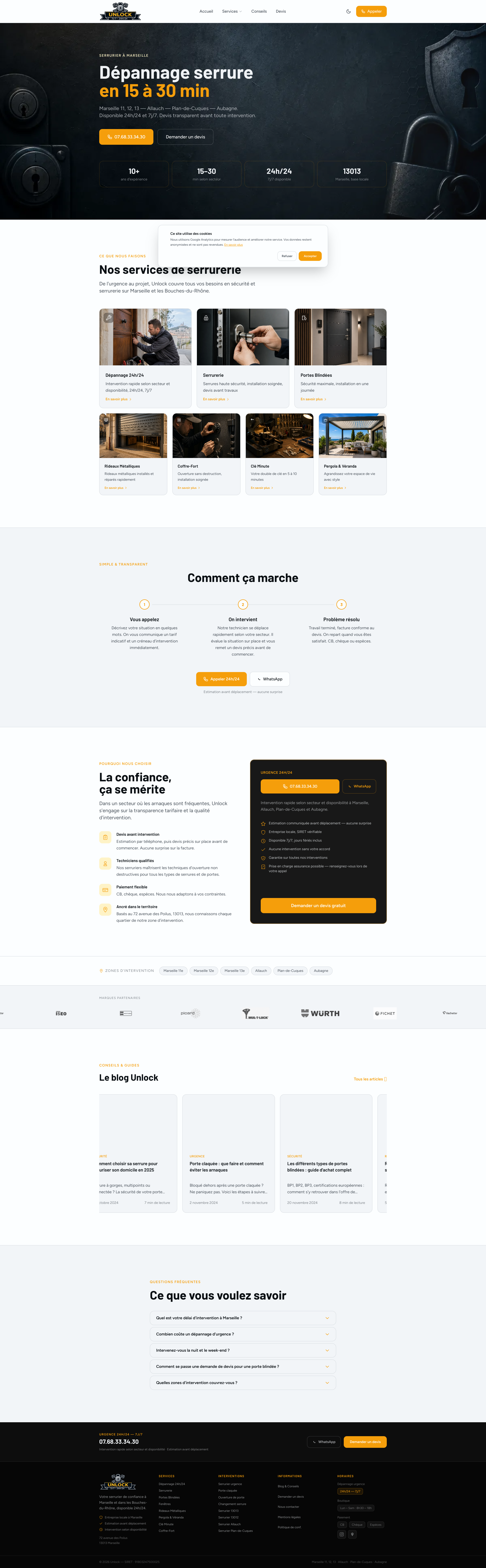 Aperçu du site