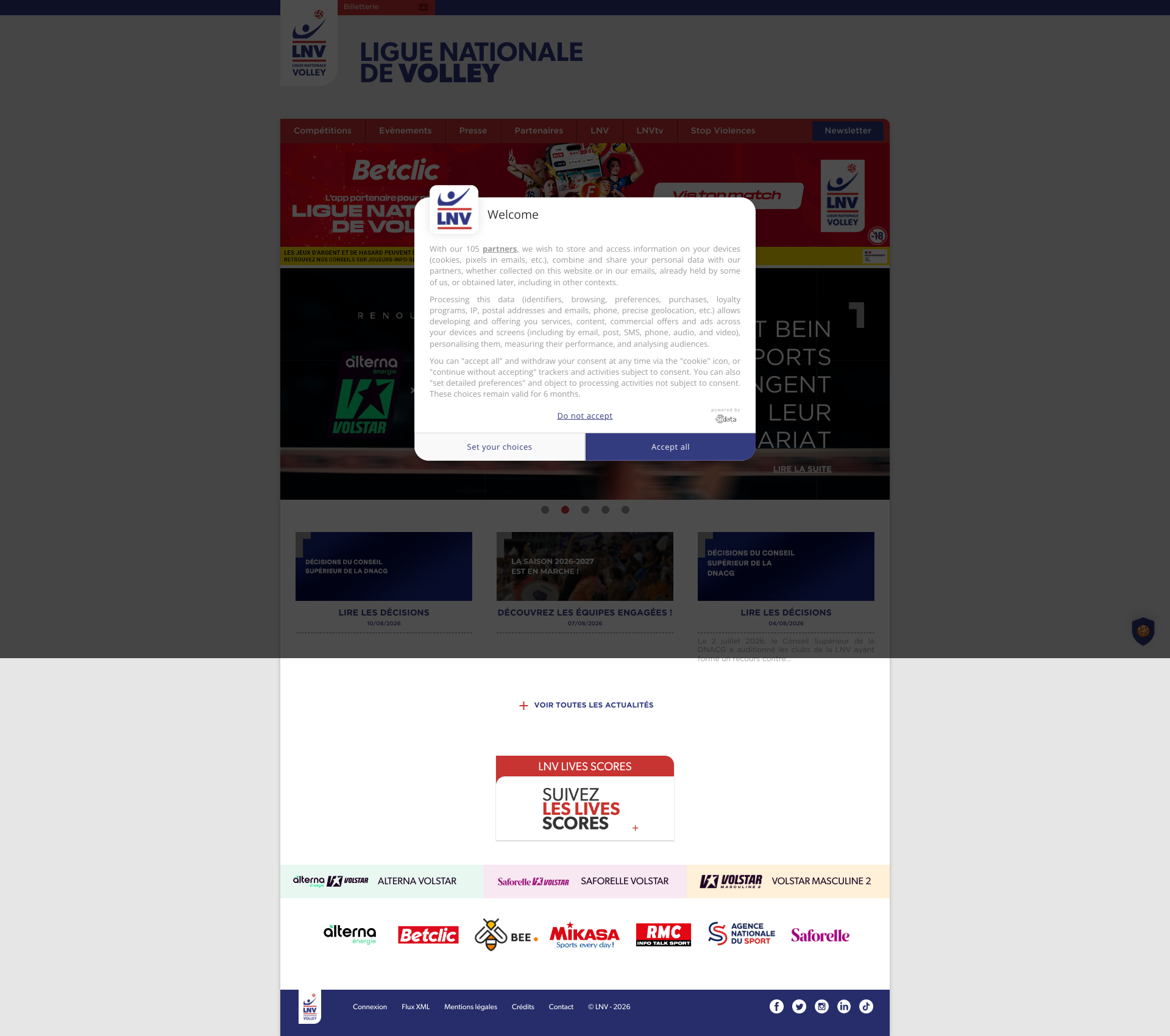 Aperçu du site