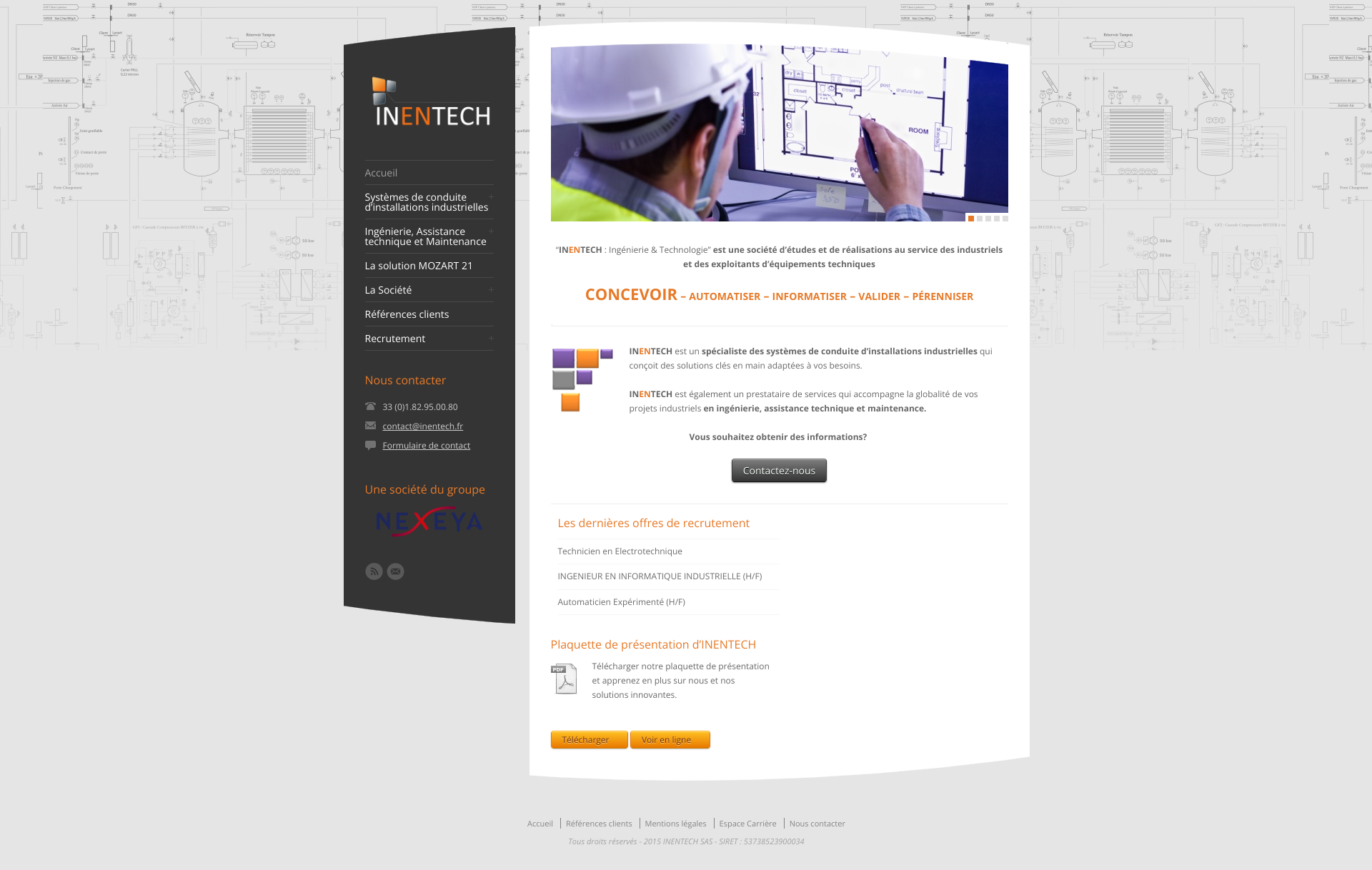 Aperçu du site