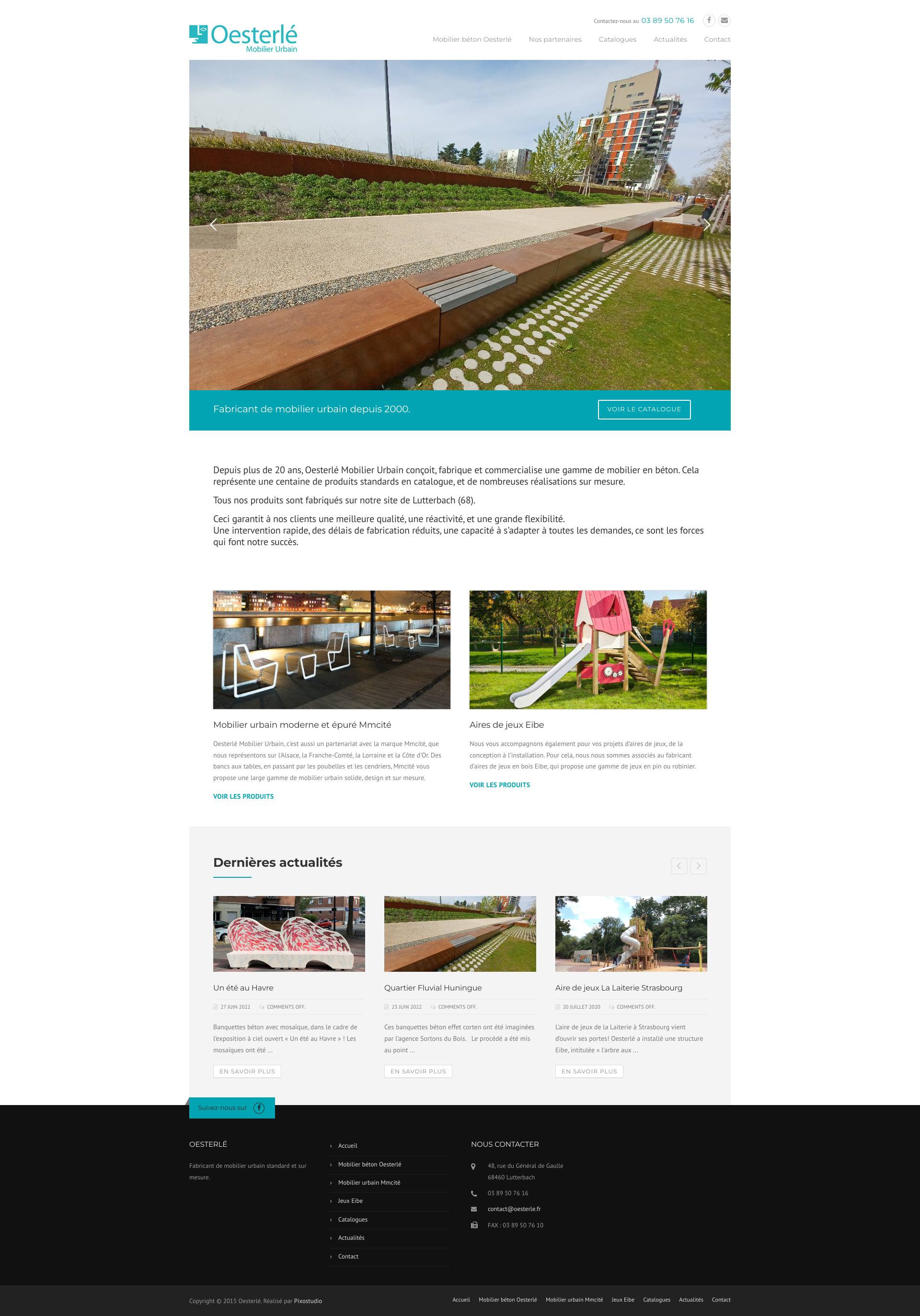 Aperçu du site