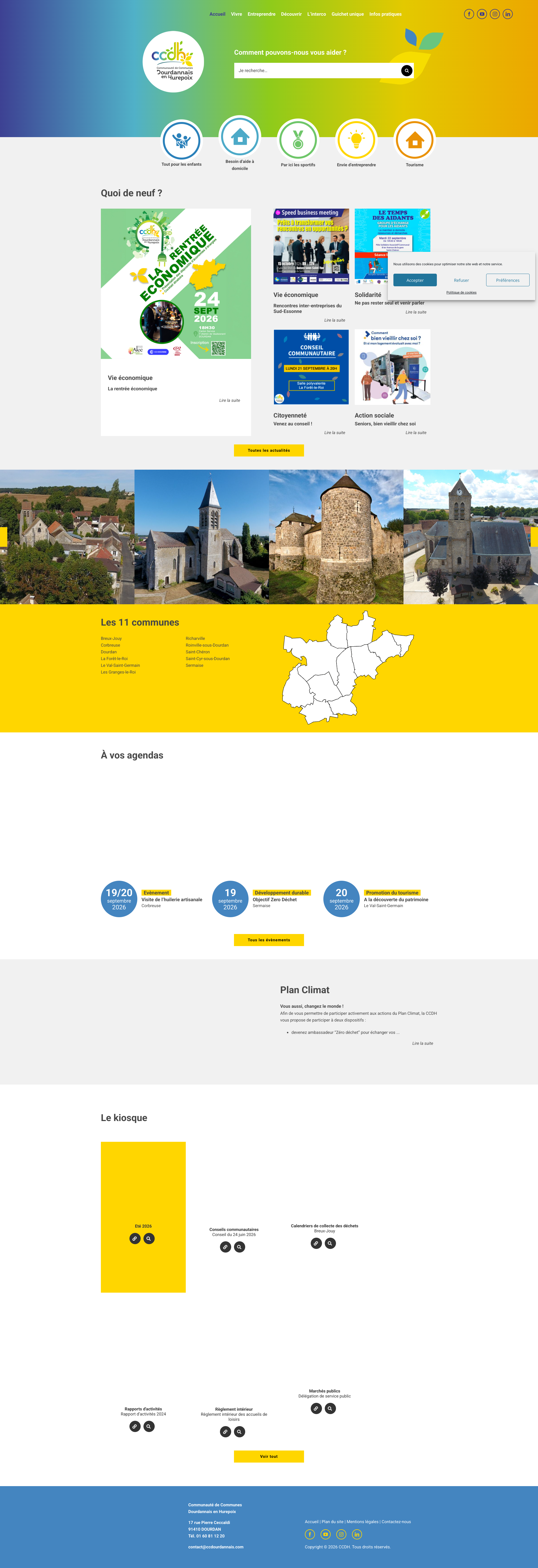 Aperçu du site