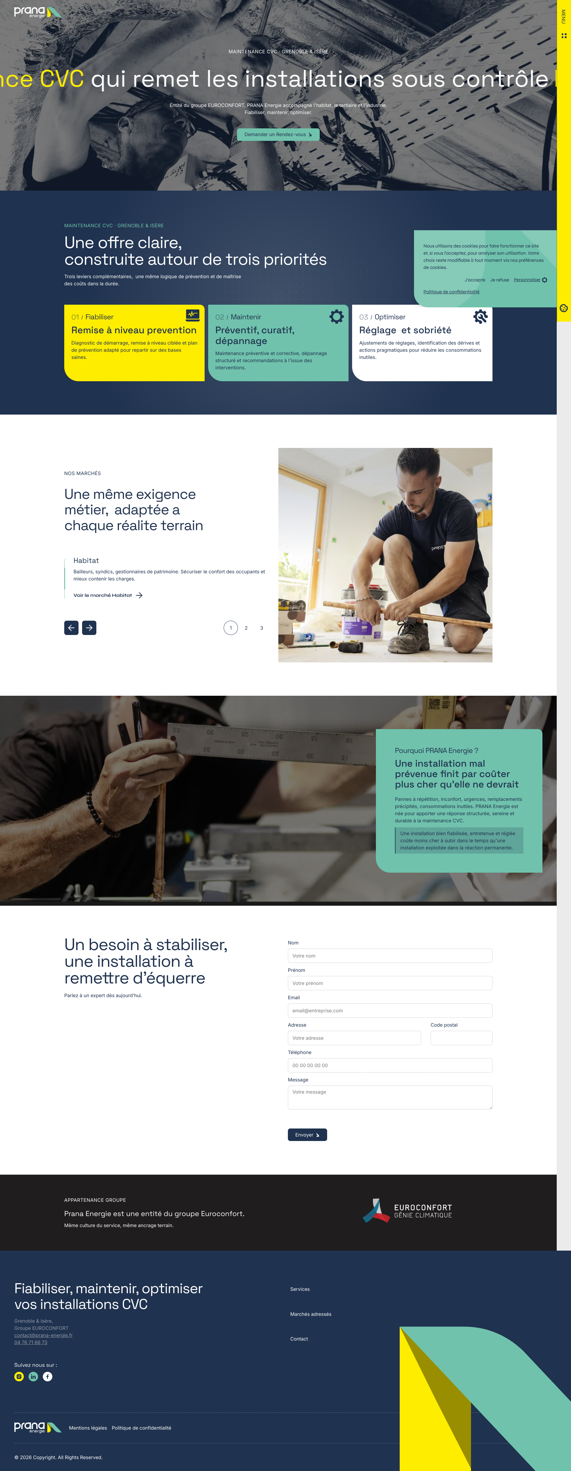 Aperçu du site