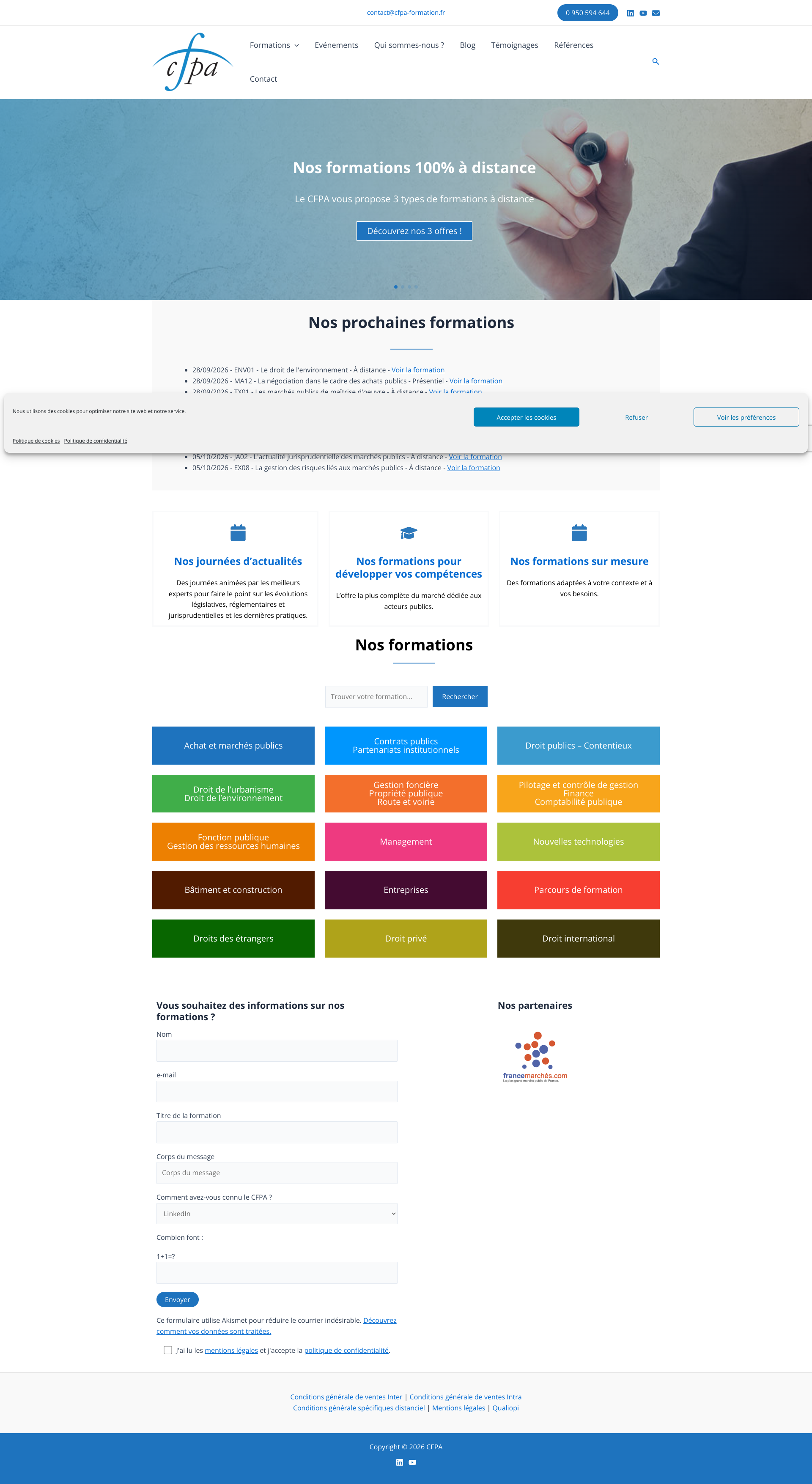 Aperçu du site