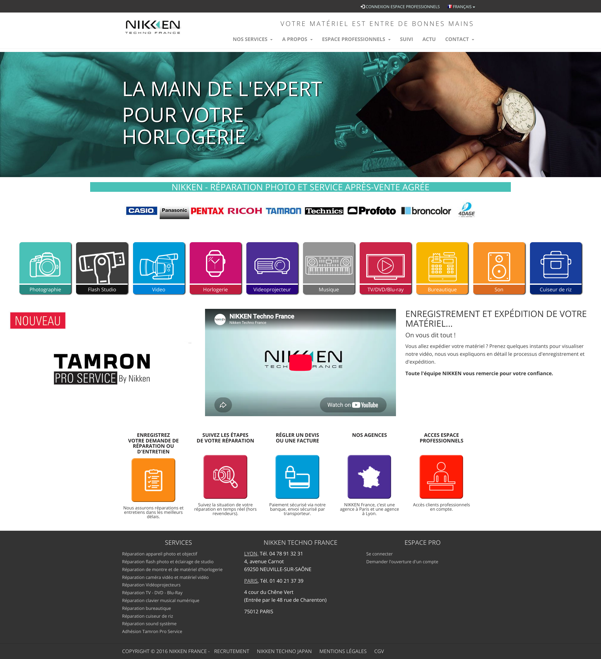 Aperçu du site
