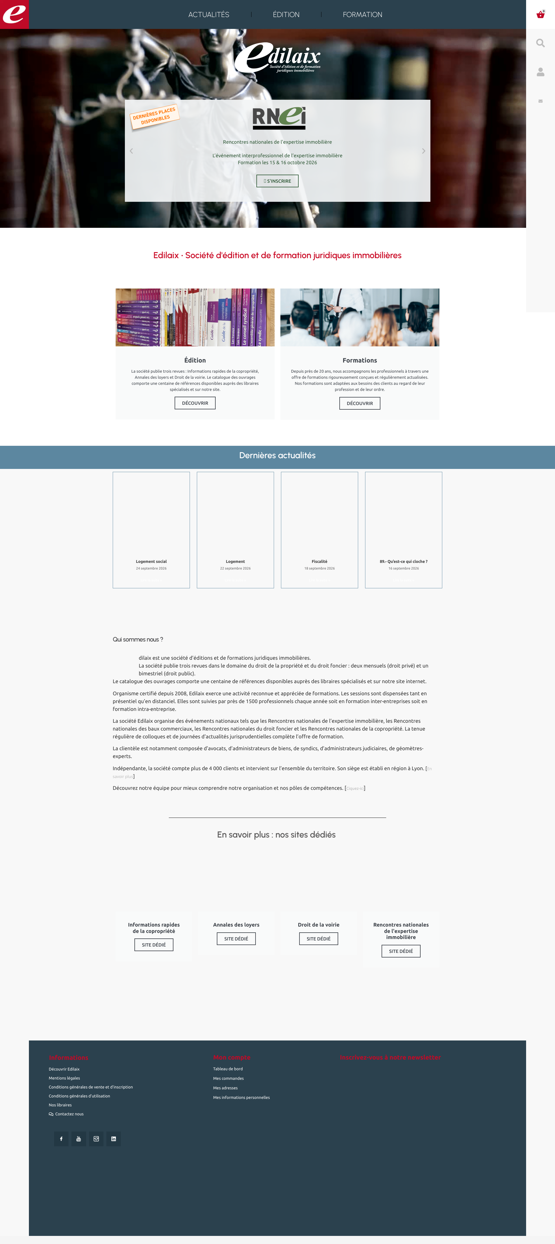 Aperçu du site