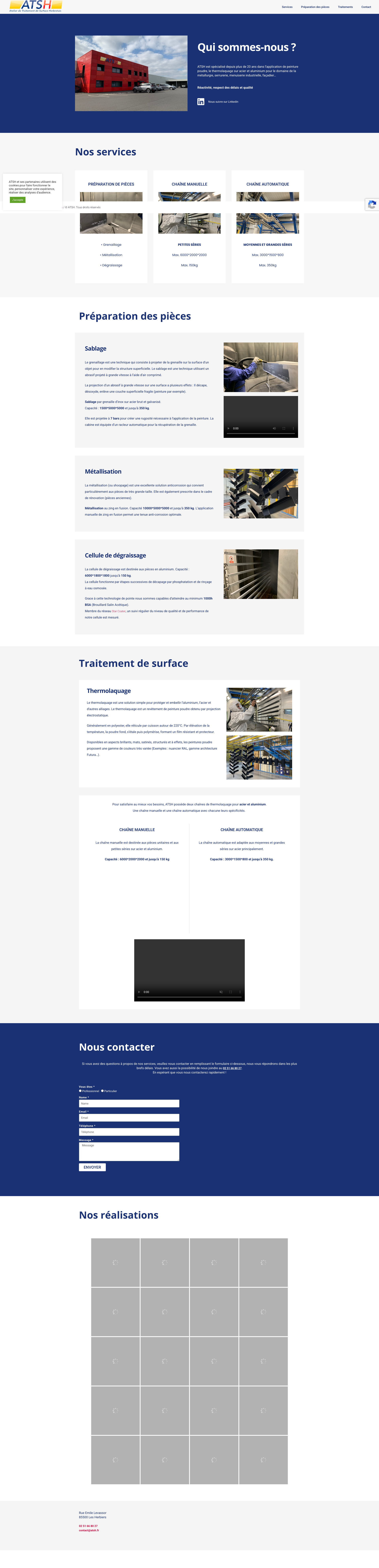 Aperçu du site