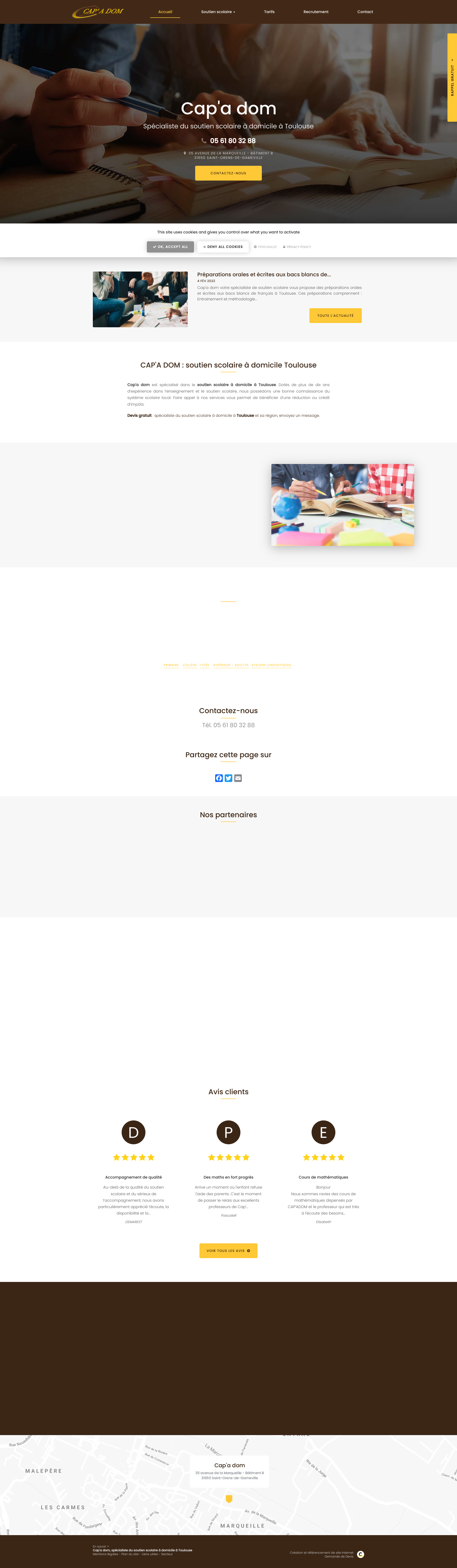 Aperçu du site
