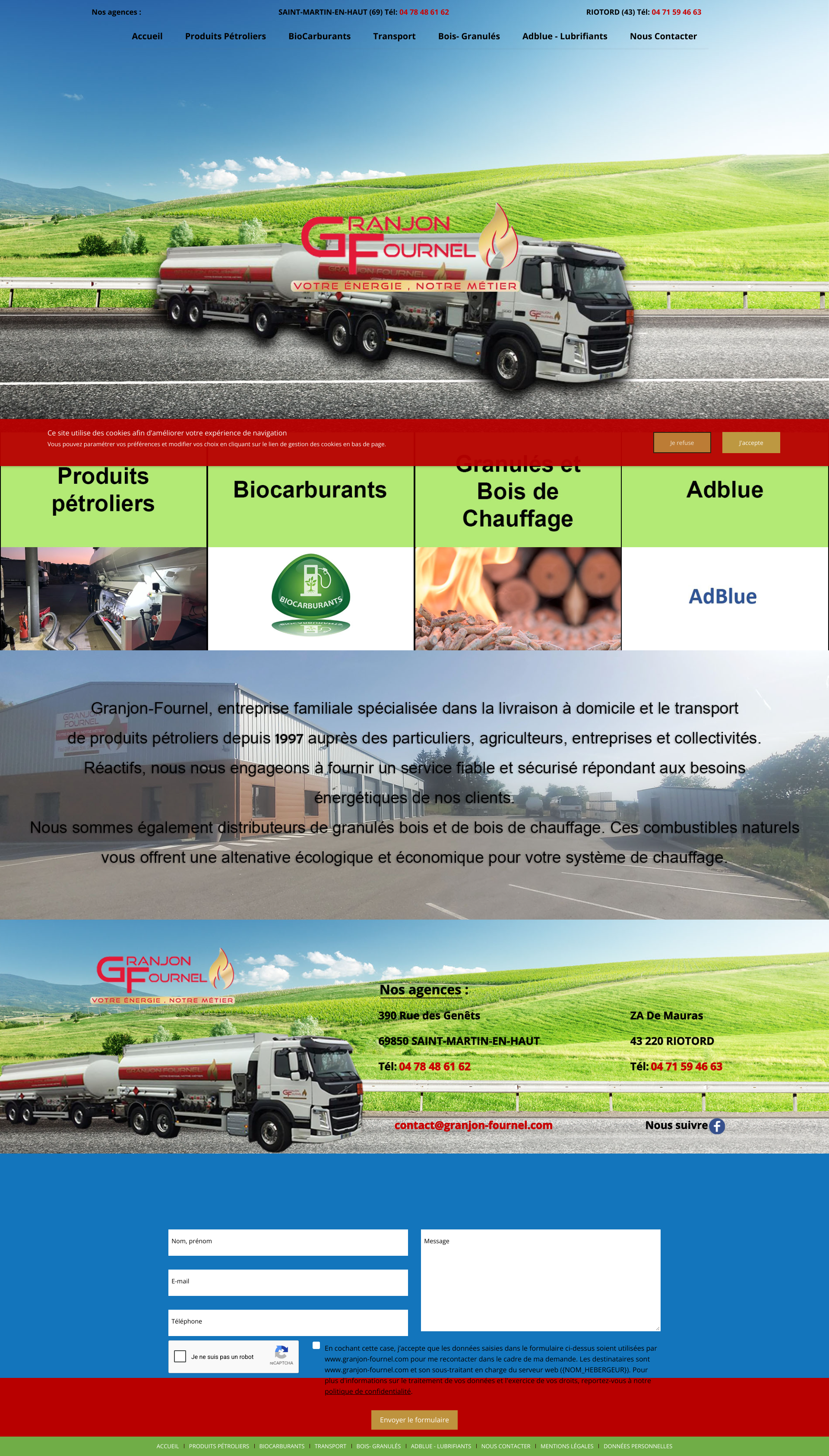 Aperçu du site