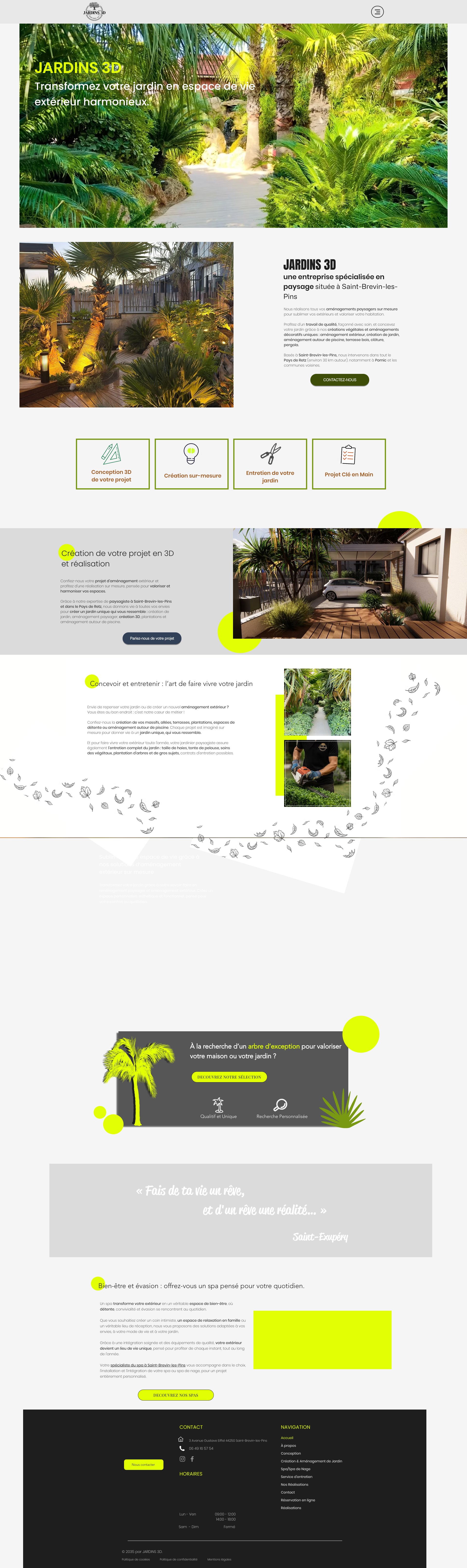 Aperçu du site