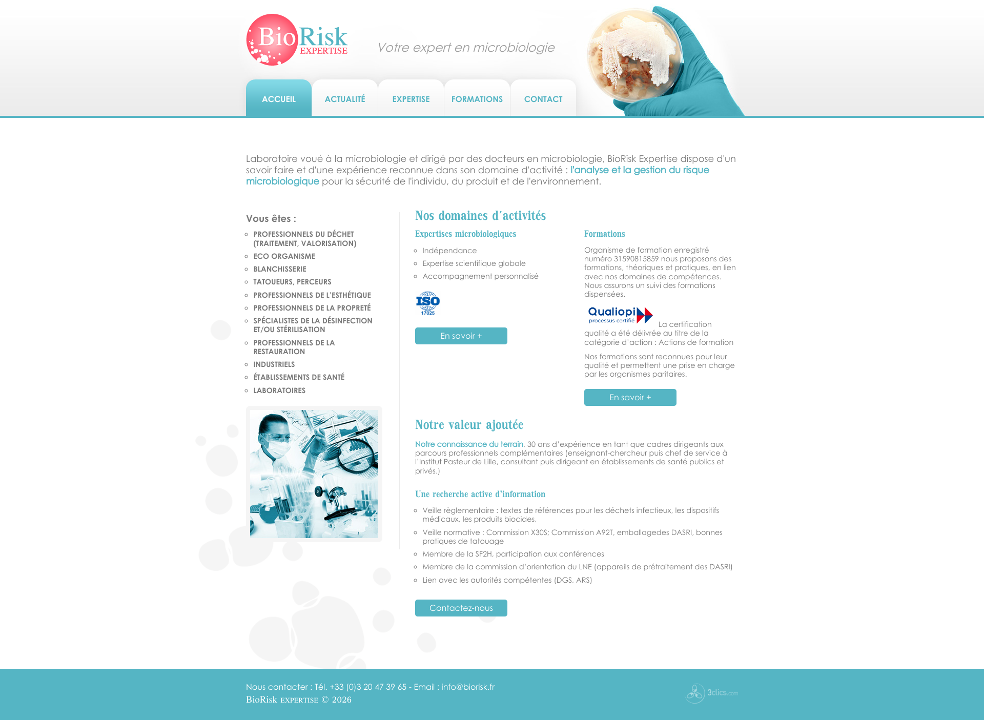 Aperçu du site