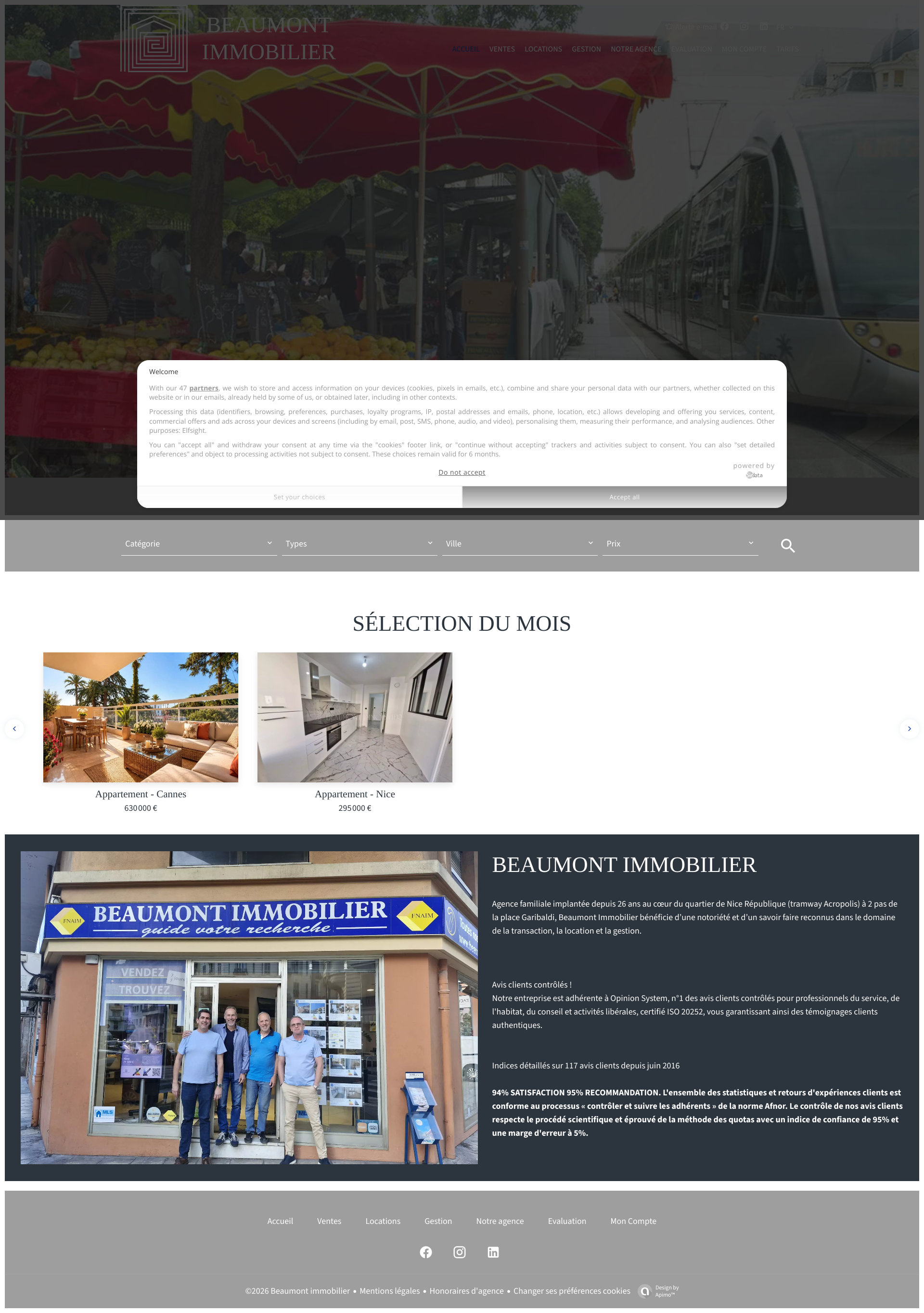 Aperçu du site