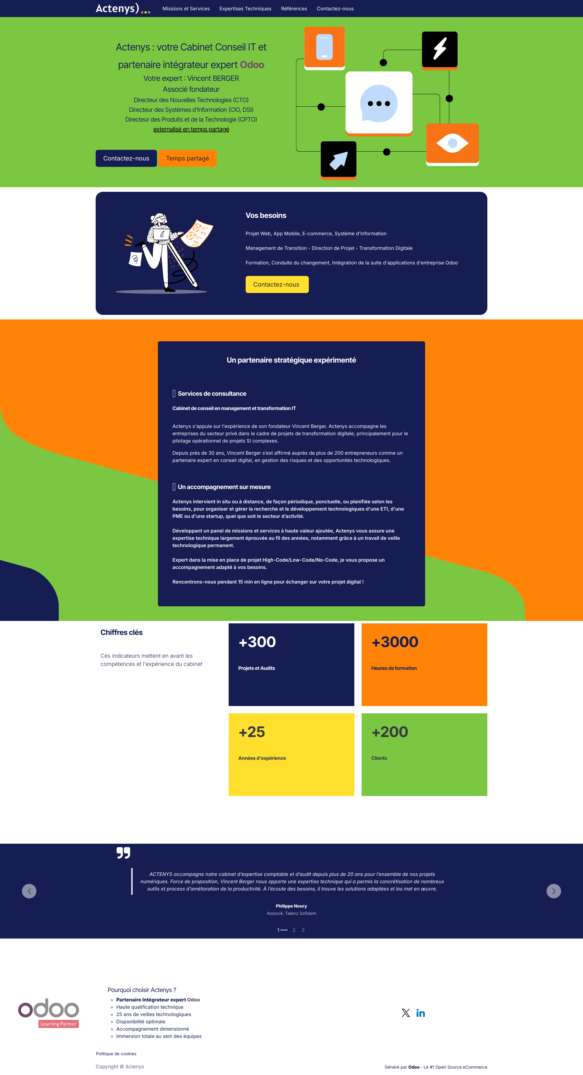 Aperçu du site