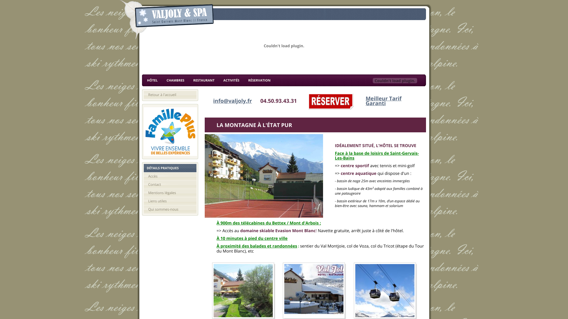 Aperçu du site