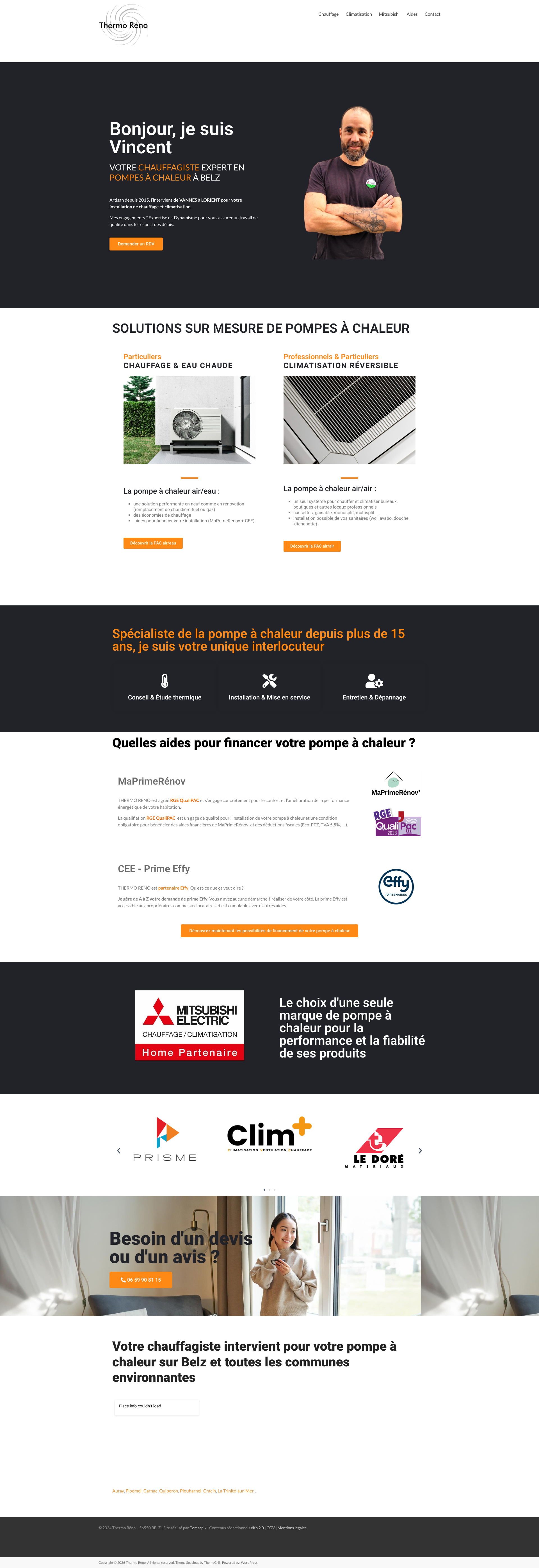 Aperçu du site