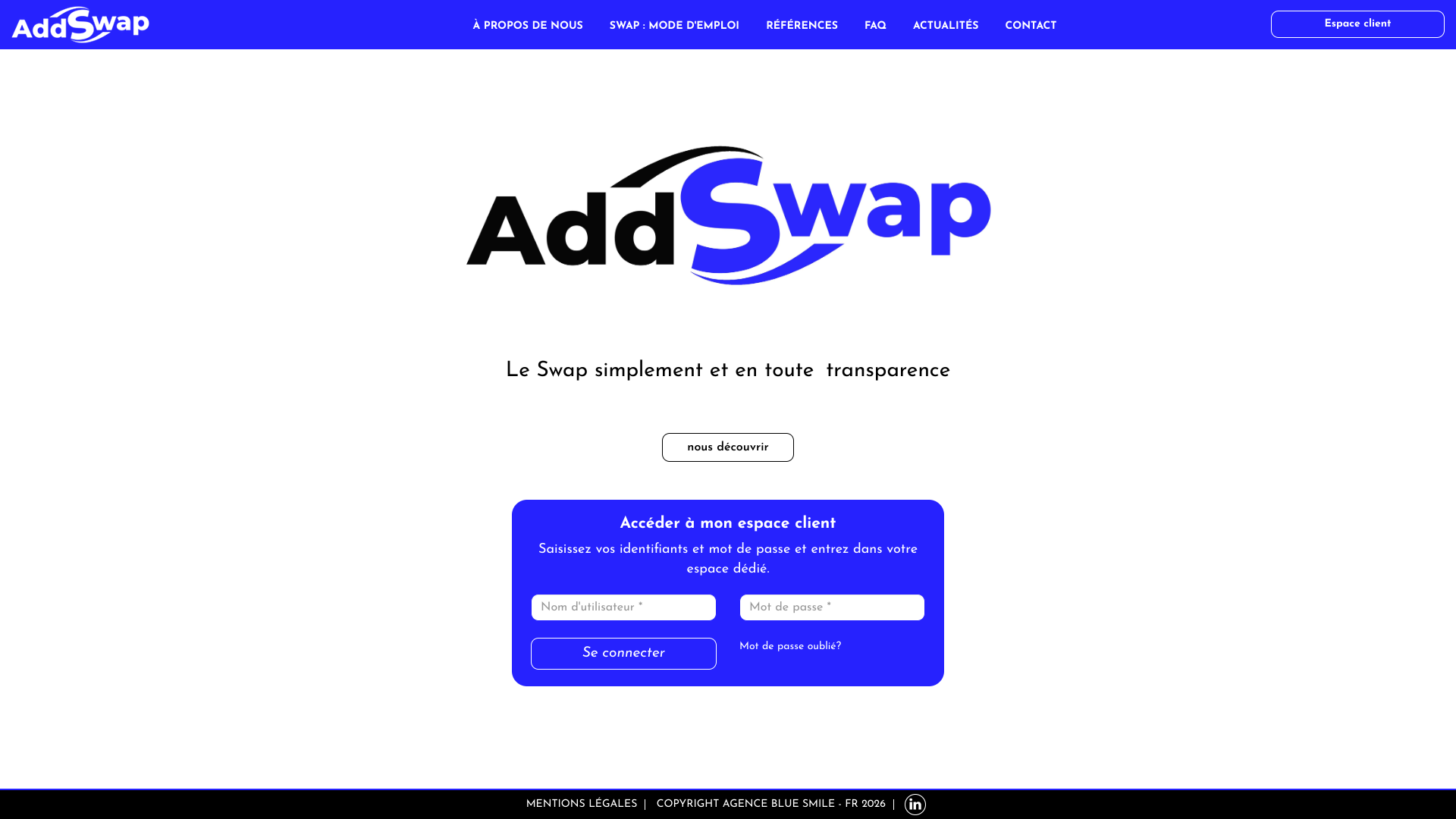 Aperçu du site