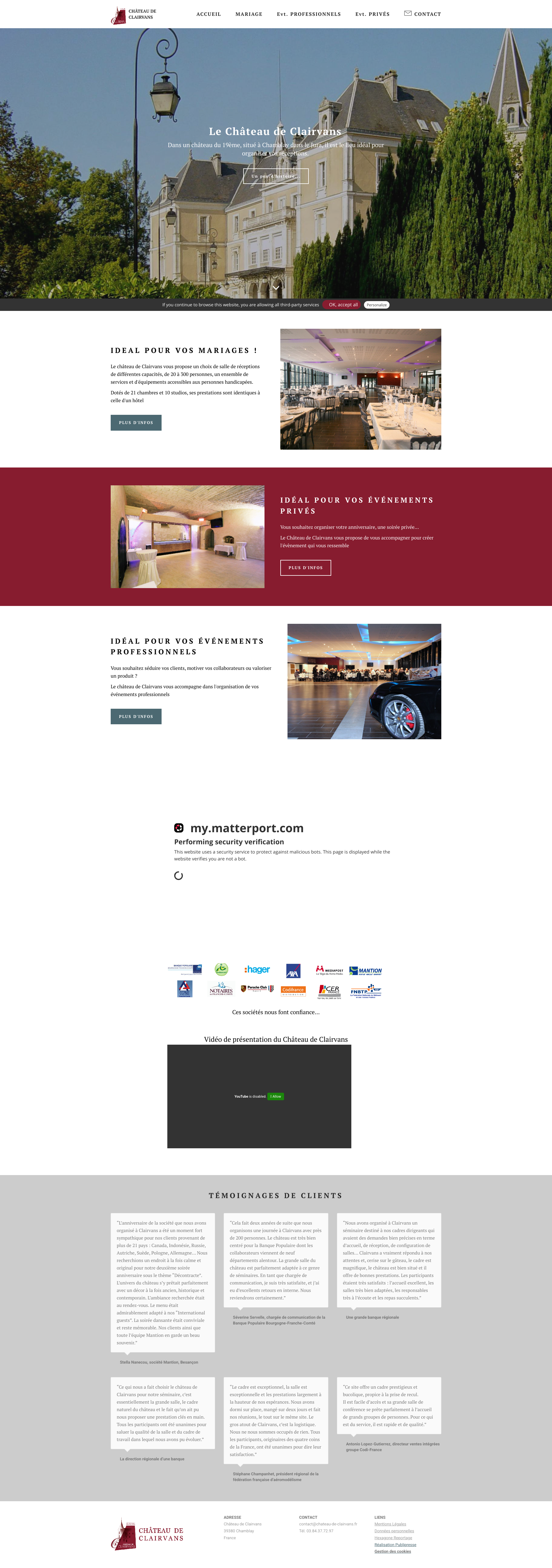 Aperçu du site