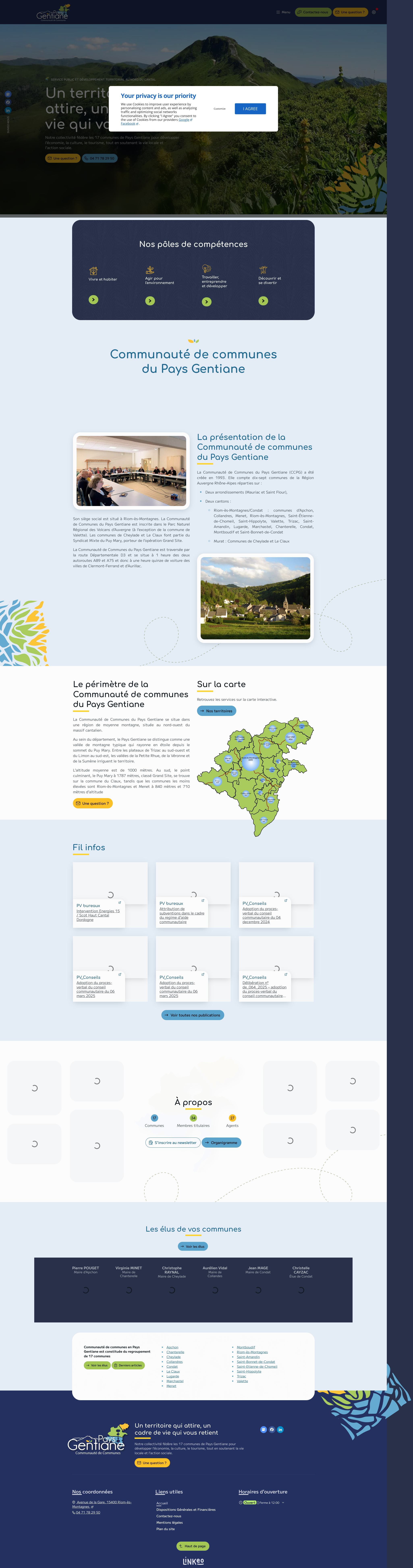 Aperçu du site