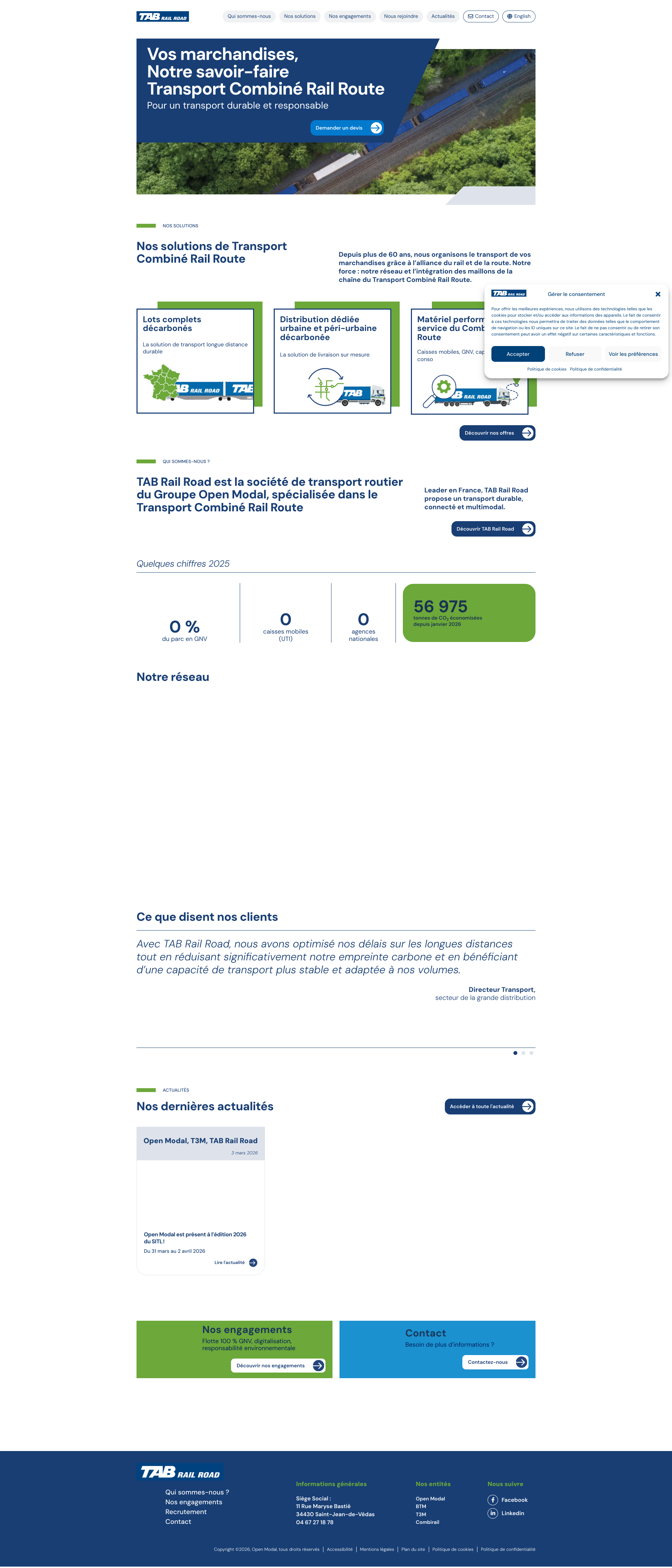 Aperçu du site