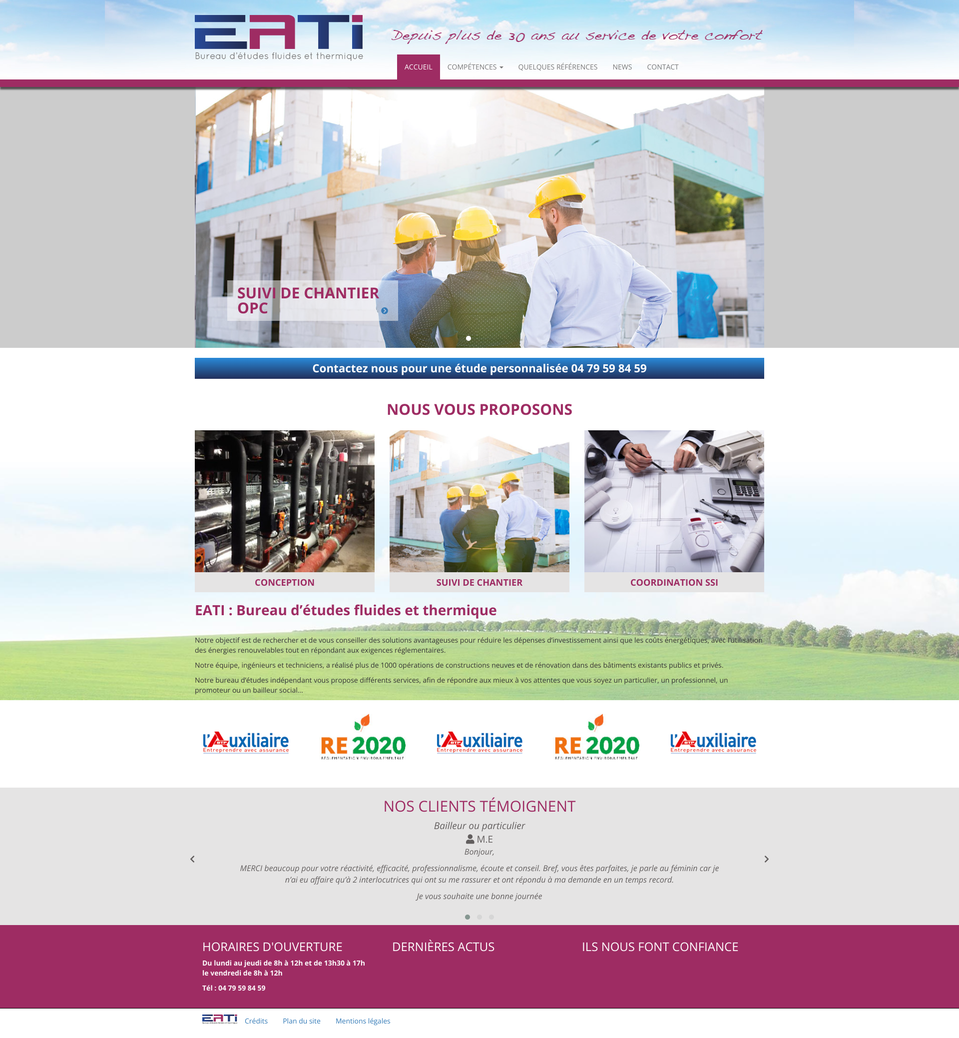 Aperçu du site