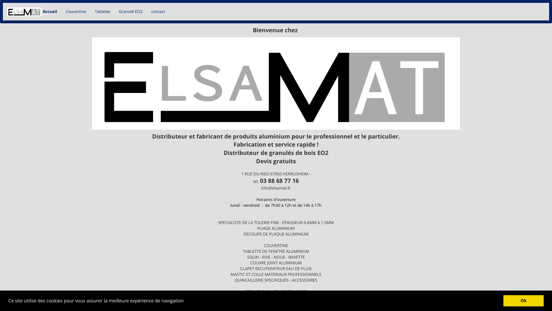 Aperçu du site