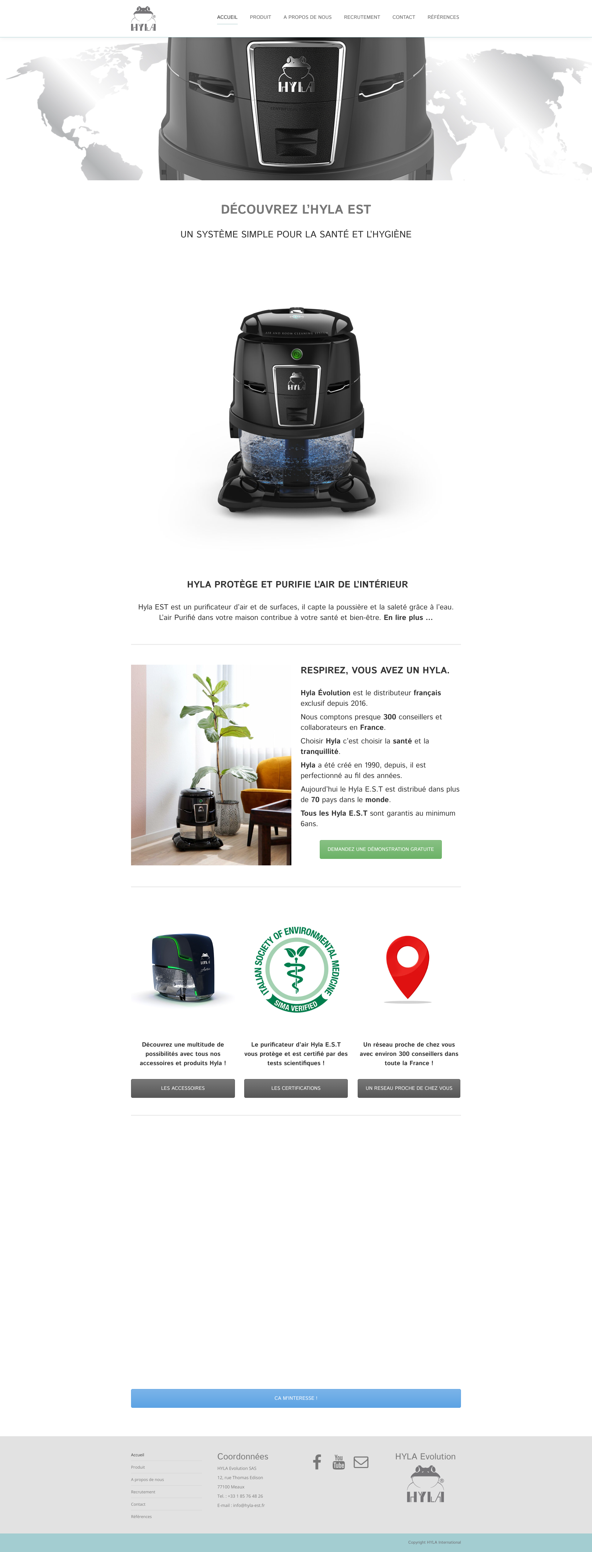 Aperçu du site