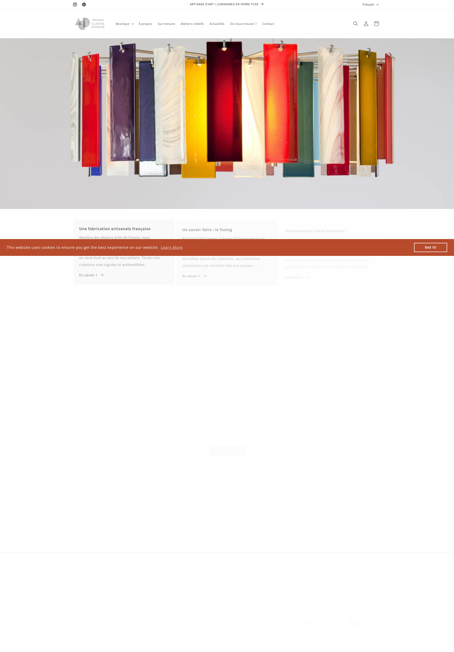 Aperçu du site