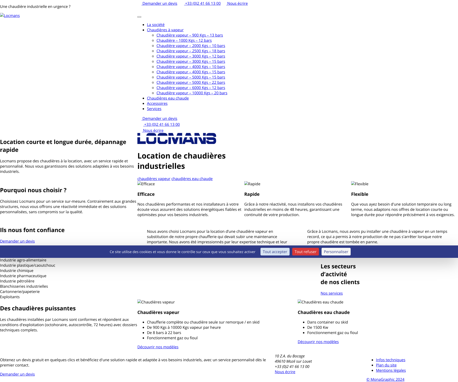 Aperçu du site