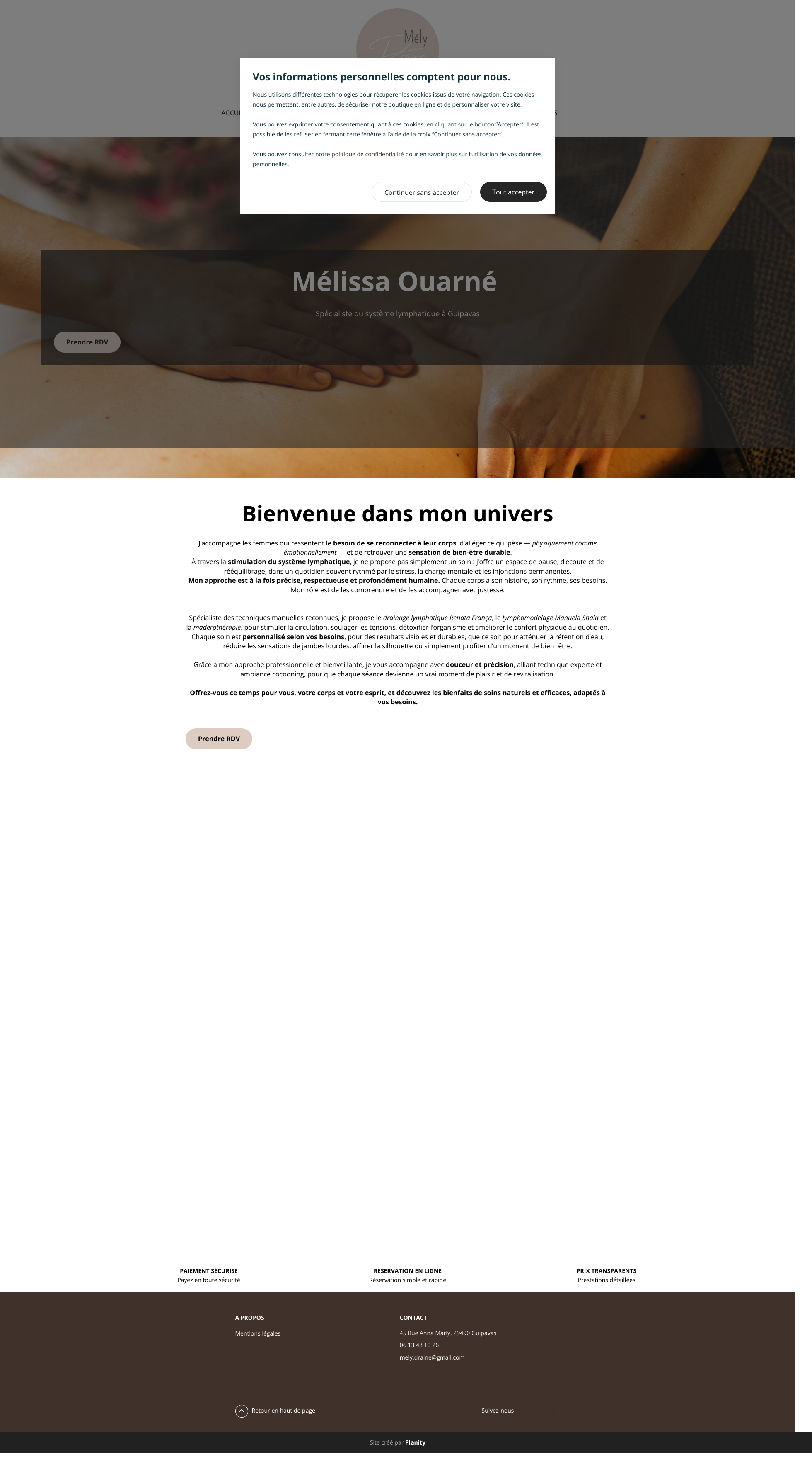 Aperçu du site