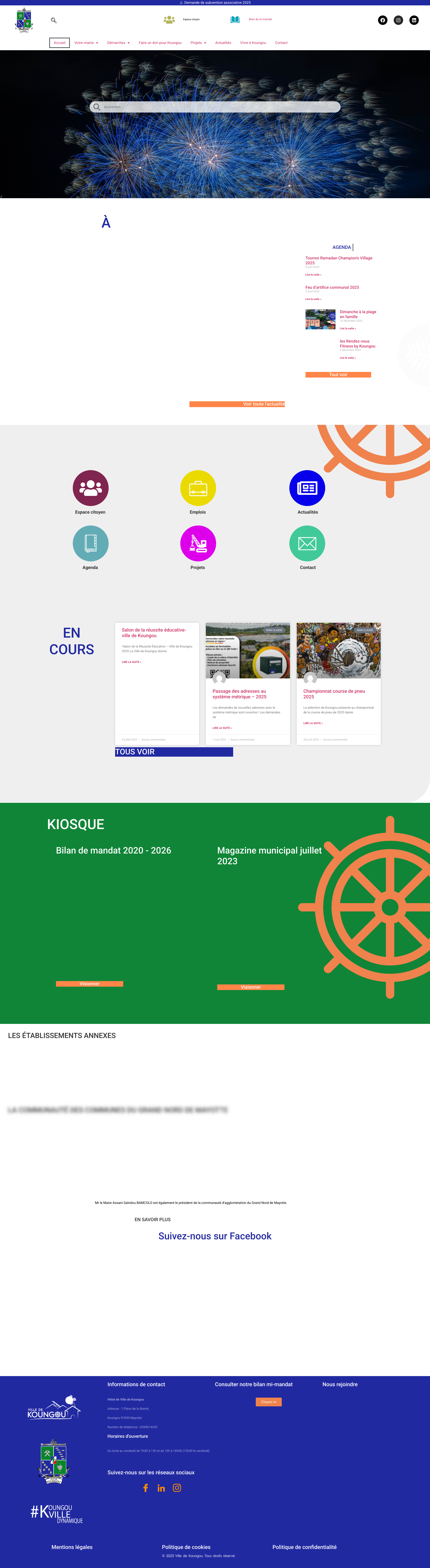 Aperçu du site