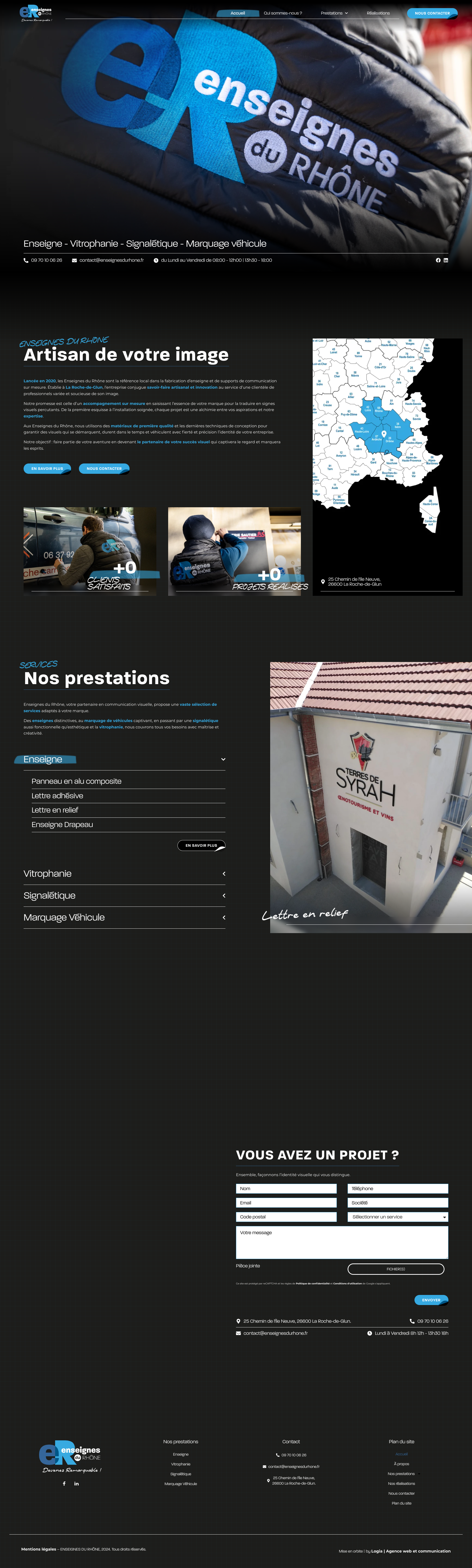Aperçu du site