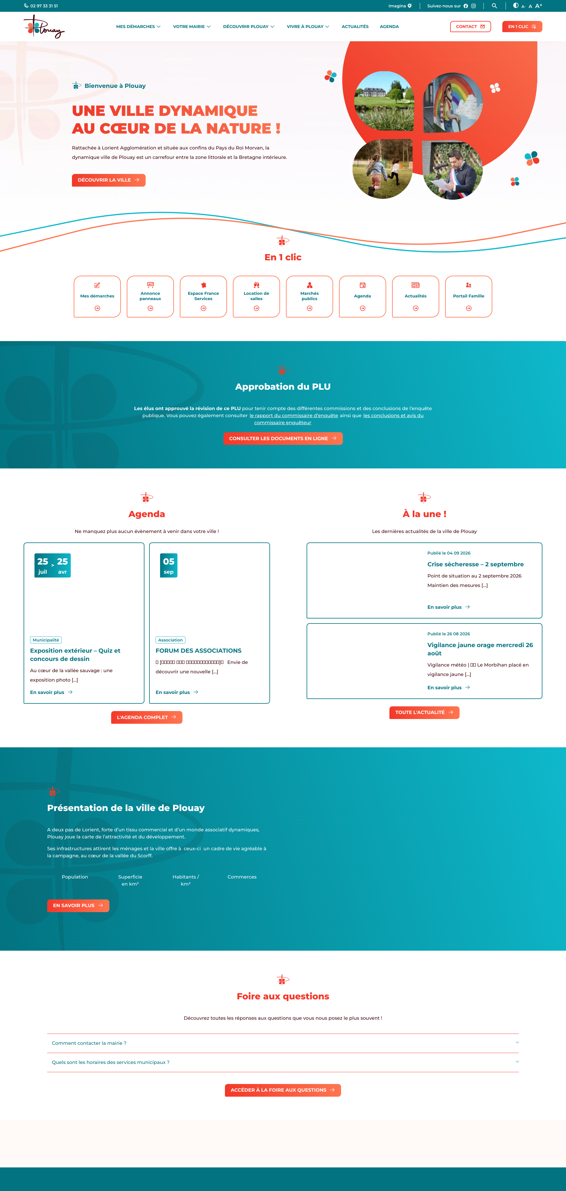 Aperçu du site