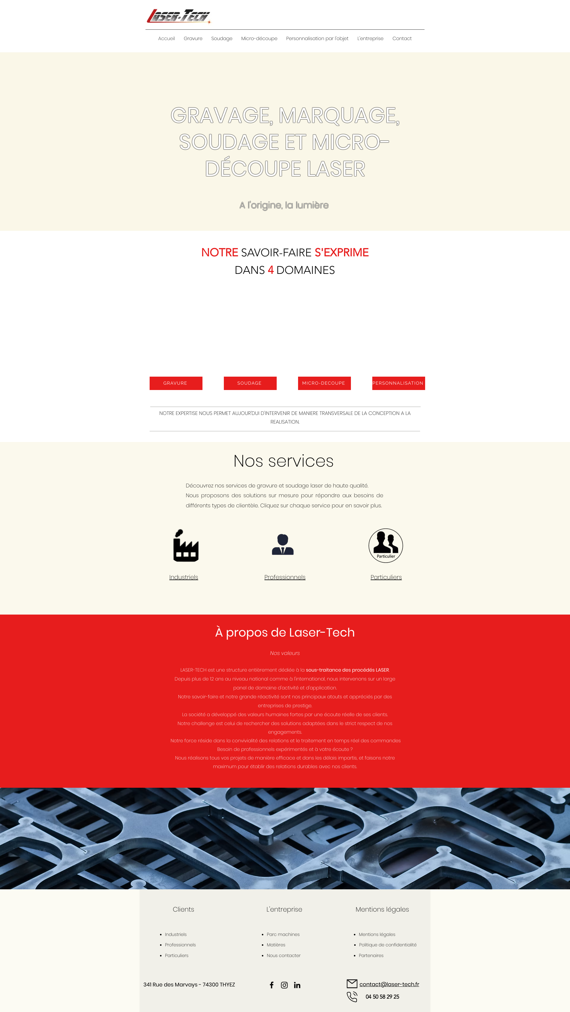 Aperçu du site