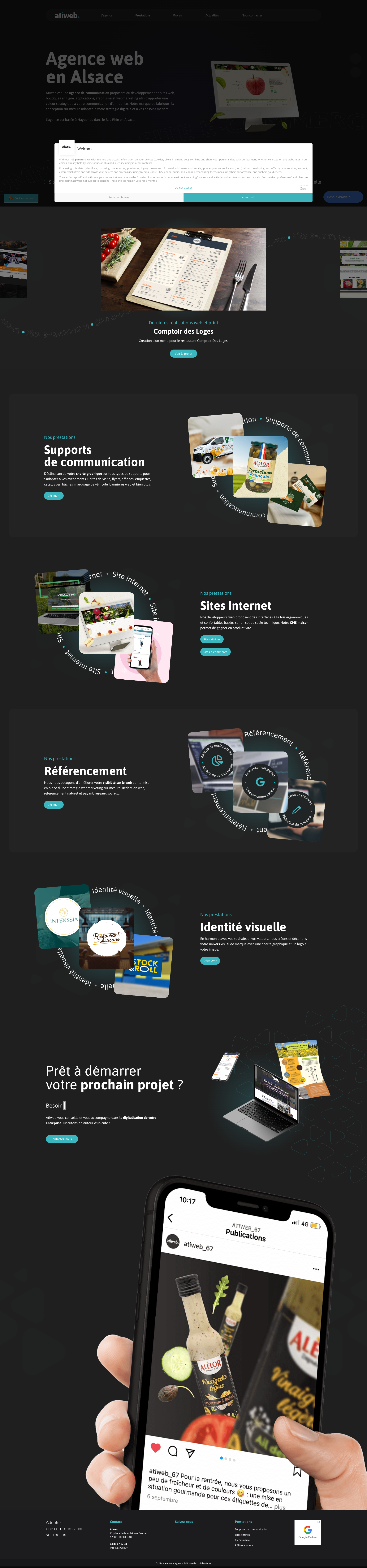 Aperçu du site