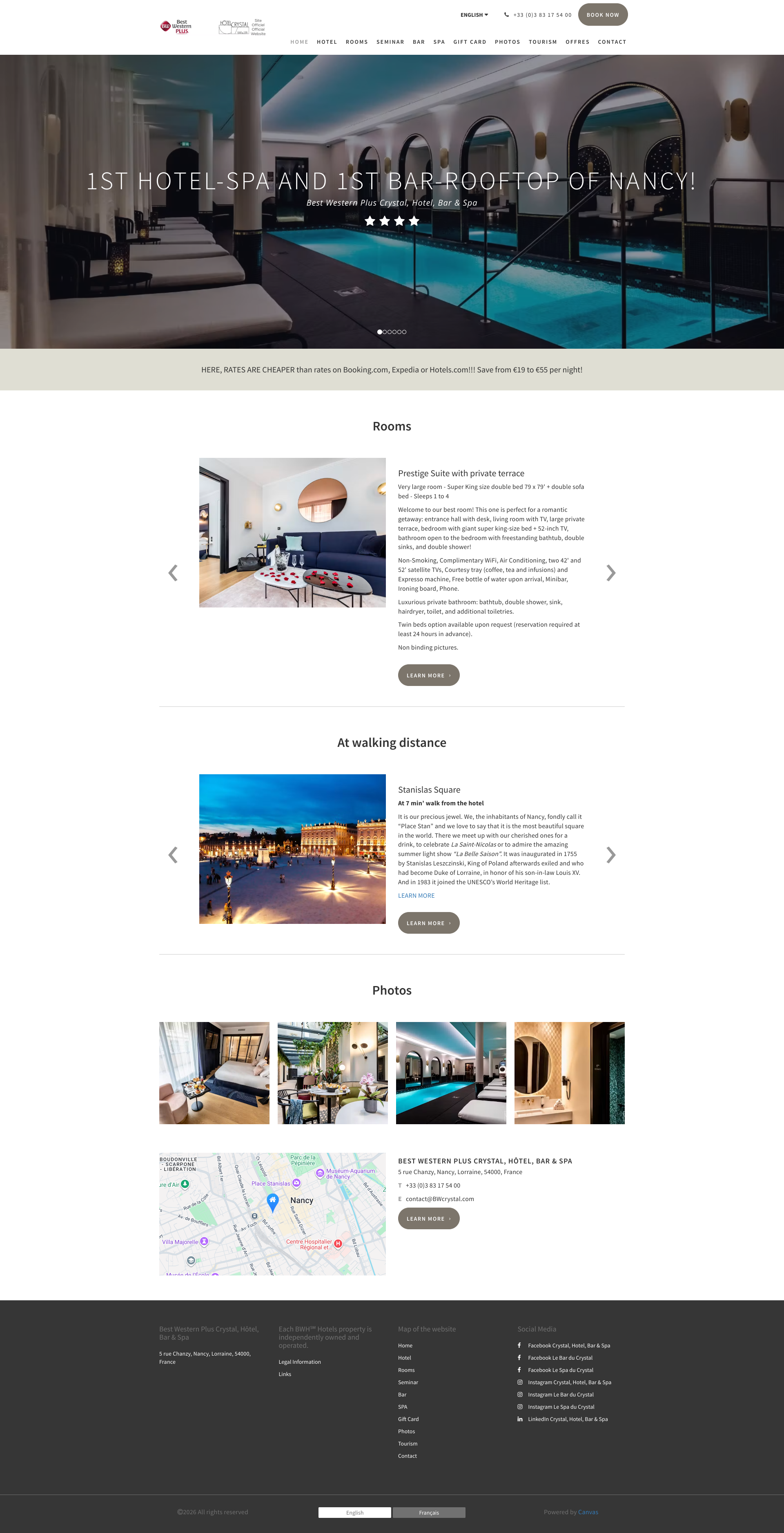 Aperçu du site