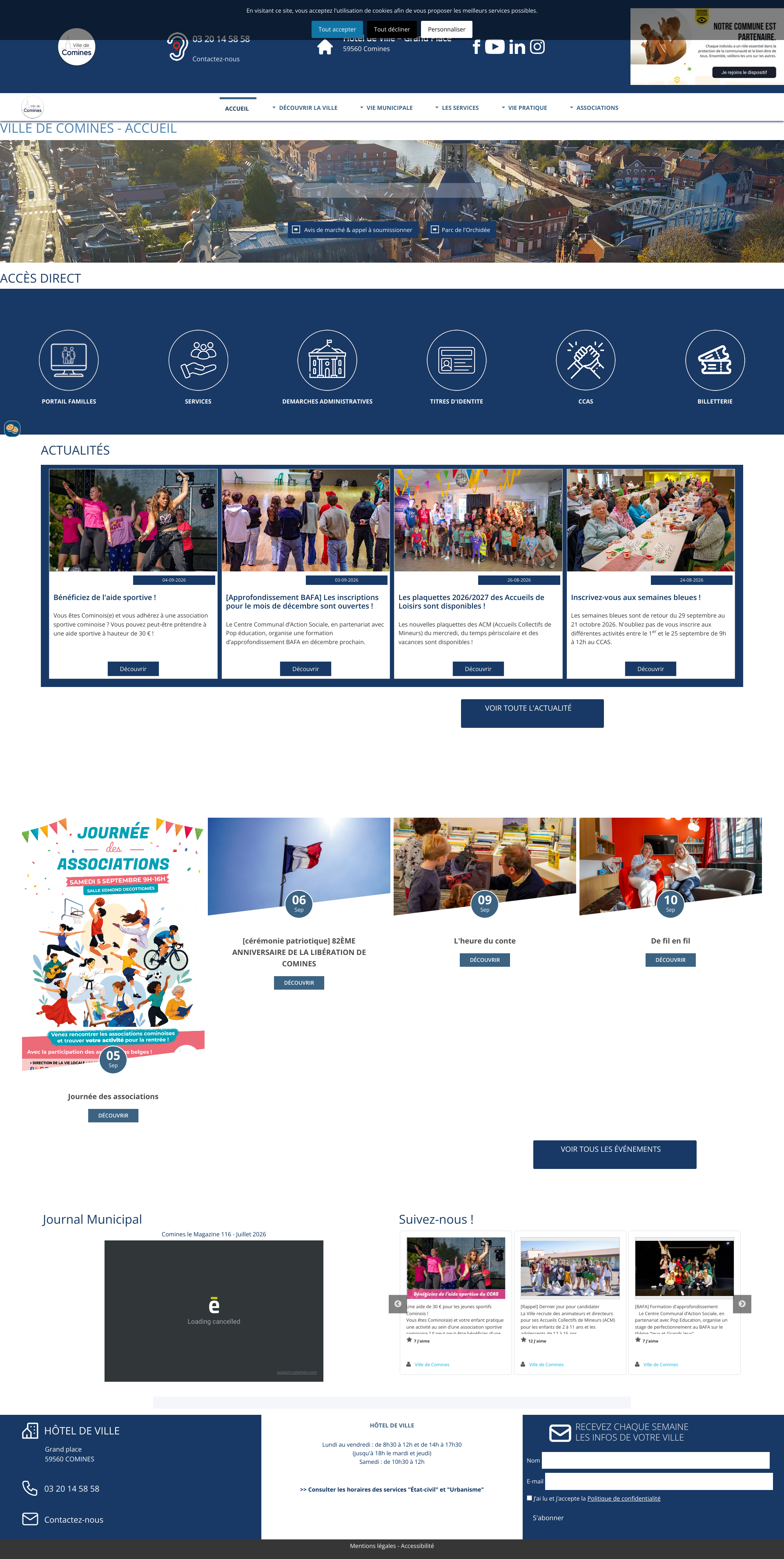 Aperçu du site